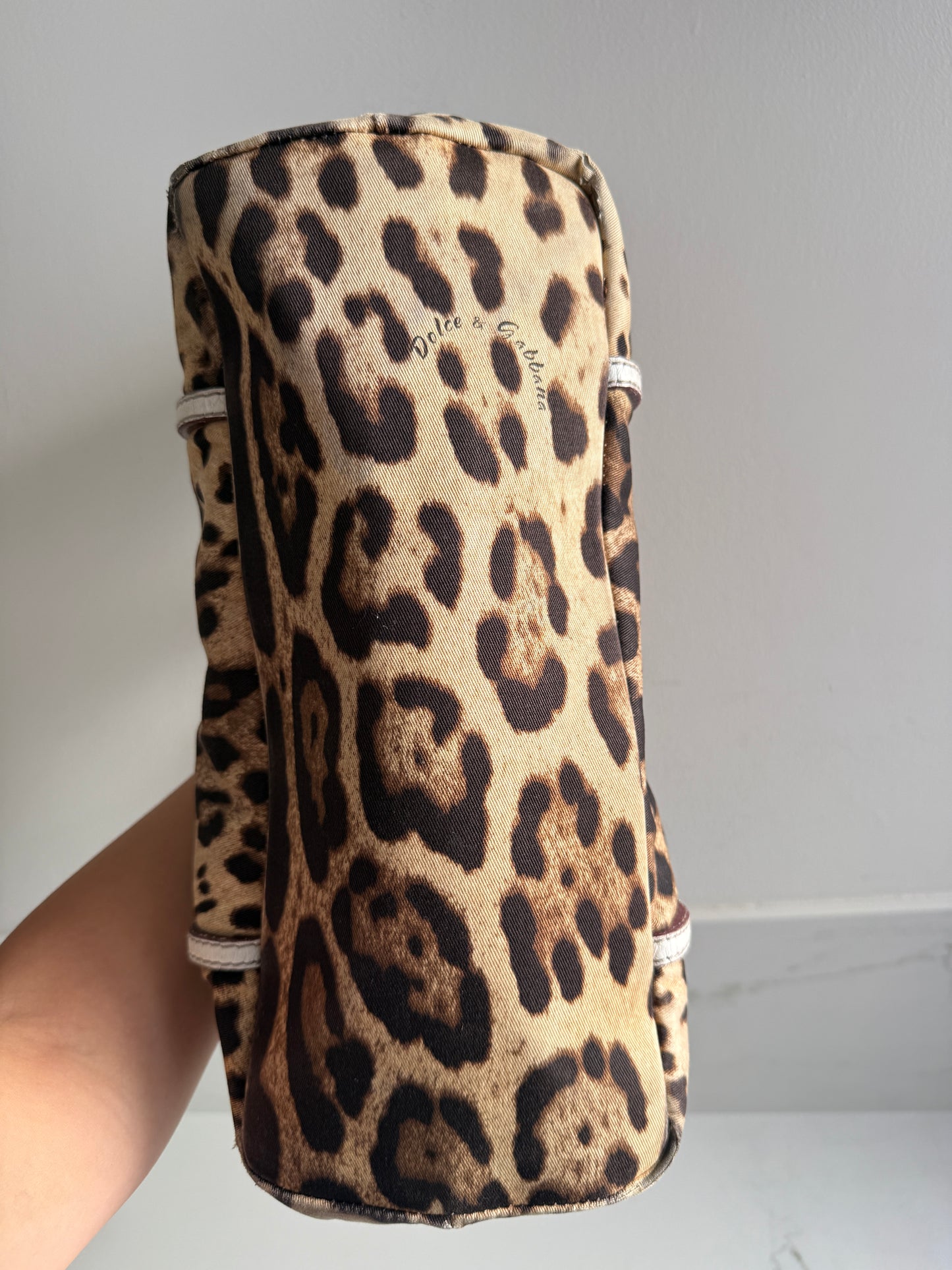 Dolce & Gabbana Leopard Print Animalier Tote Bag