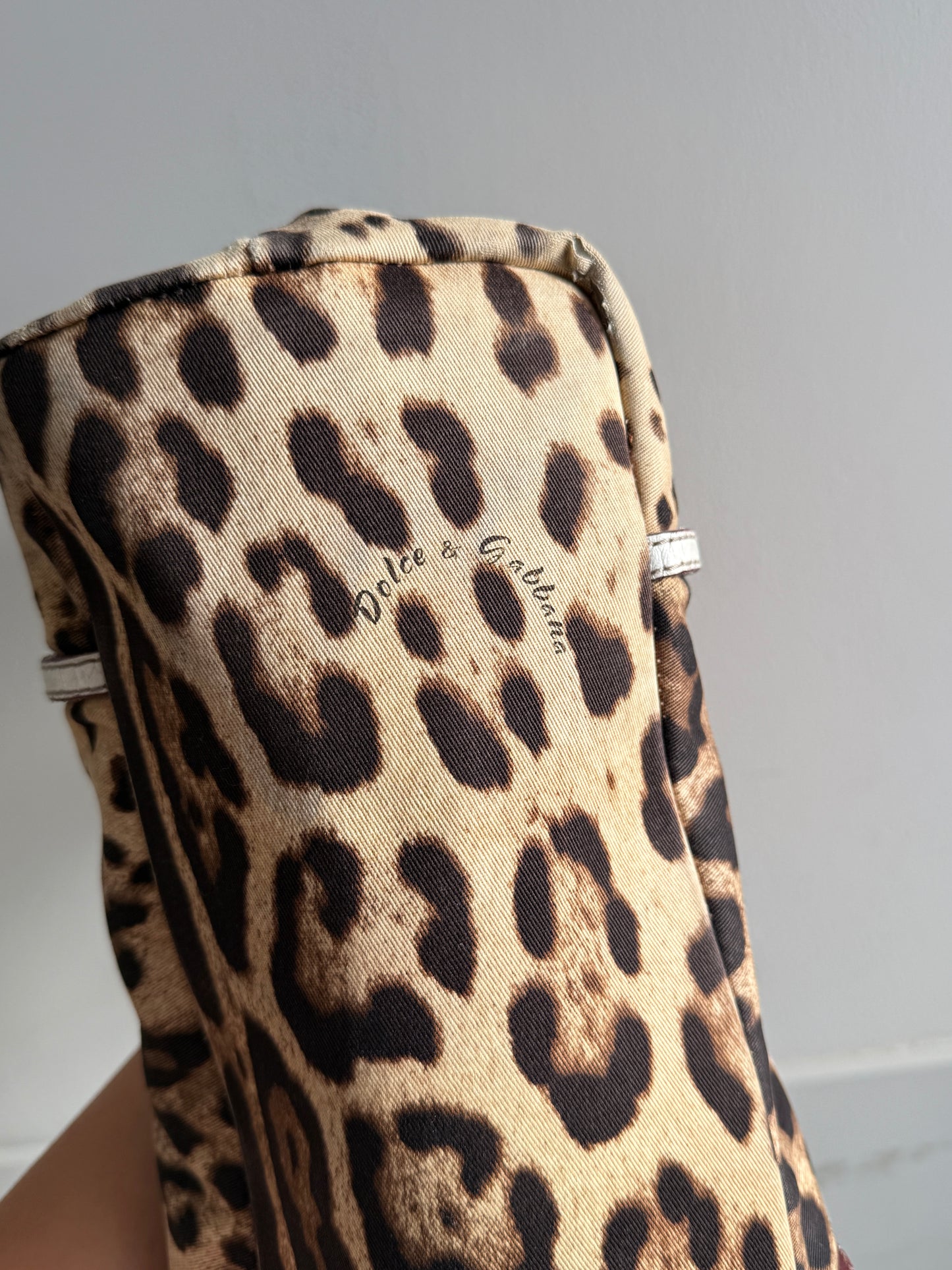Dolce & Gabbana Leopard Print Animalier Tote Bag
