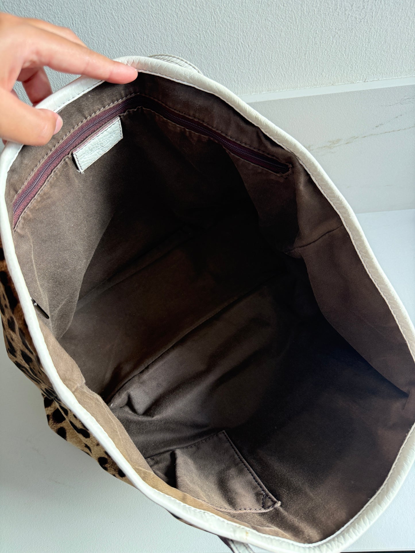 Dolce & Gabbana Leopard Print Animalier Tote Bag