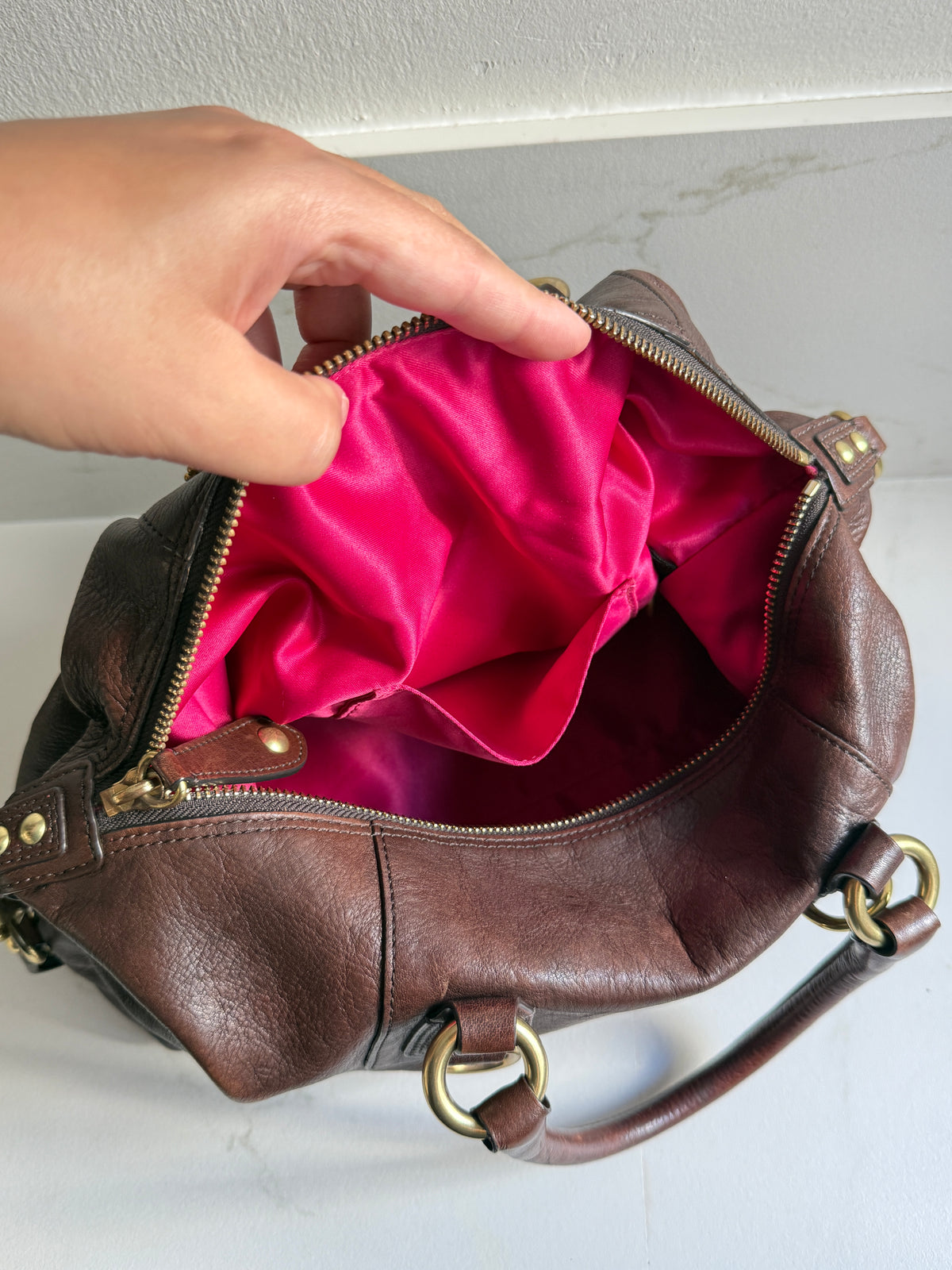Coach Madison Sabrina Leather Satchel