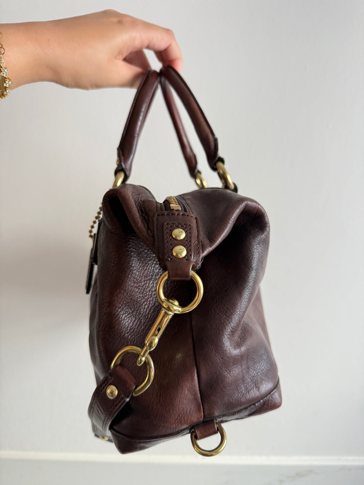 Coach Madison Sabrina Leather Satchel