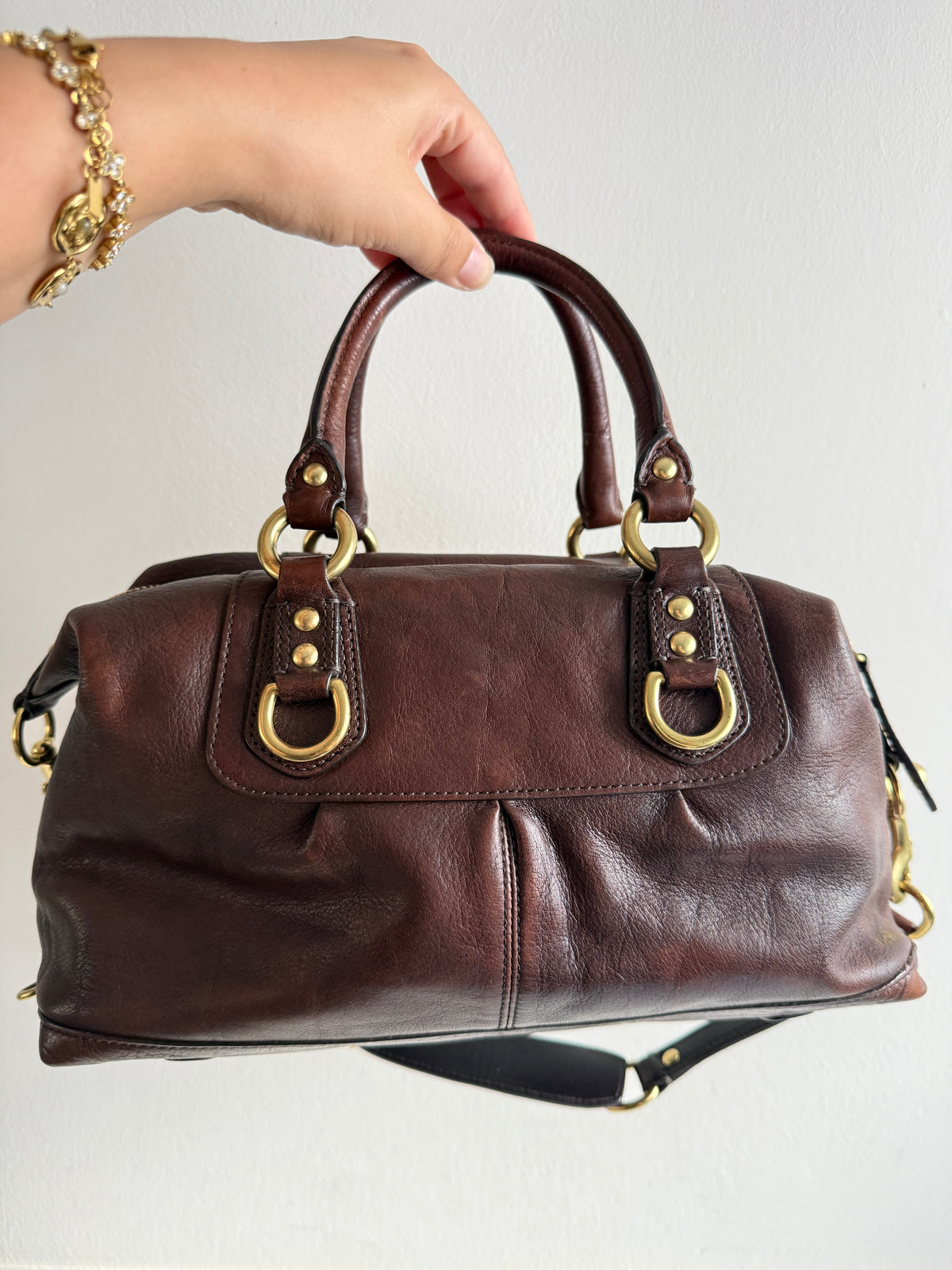 Coach Madison Sabrina Leather Satchel
