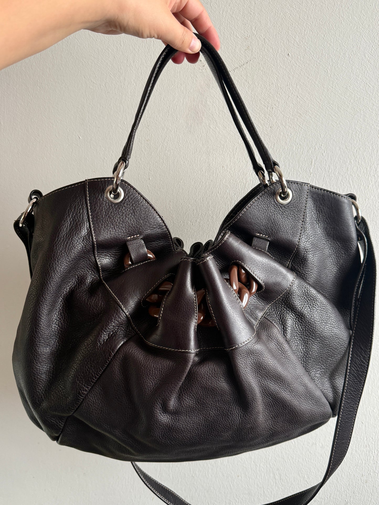 Super Rare Furla Leather Tote Bag, XL