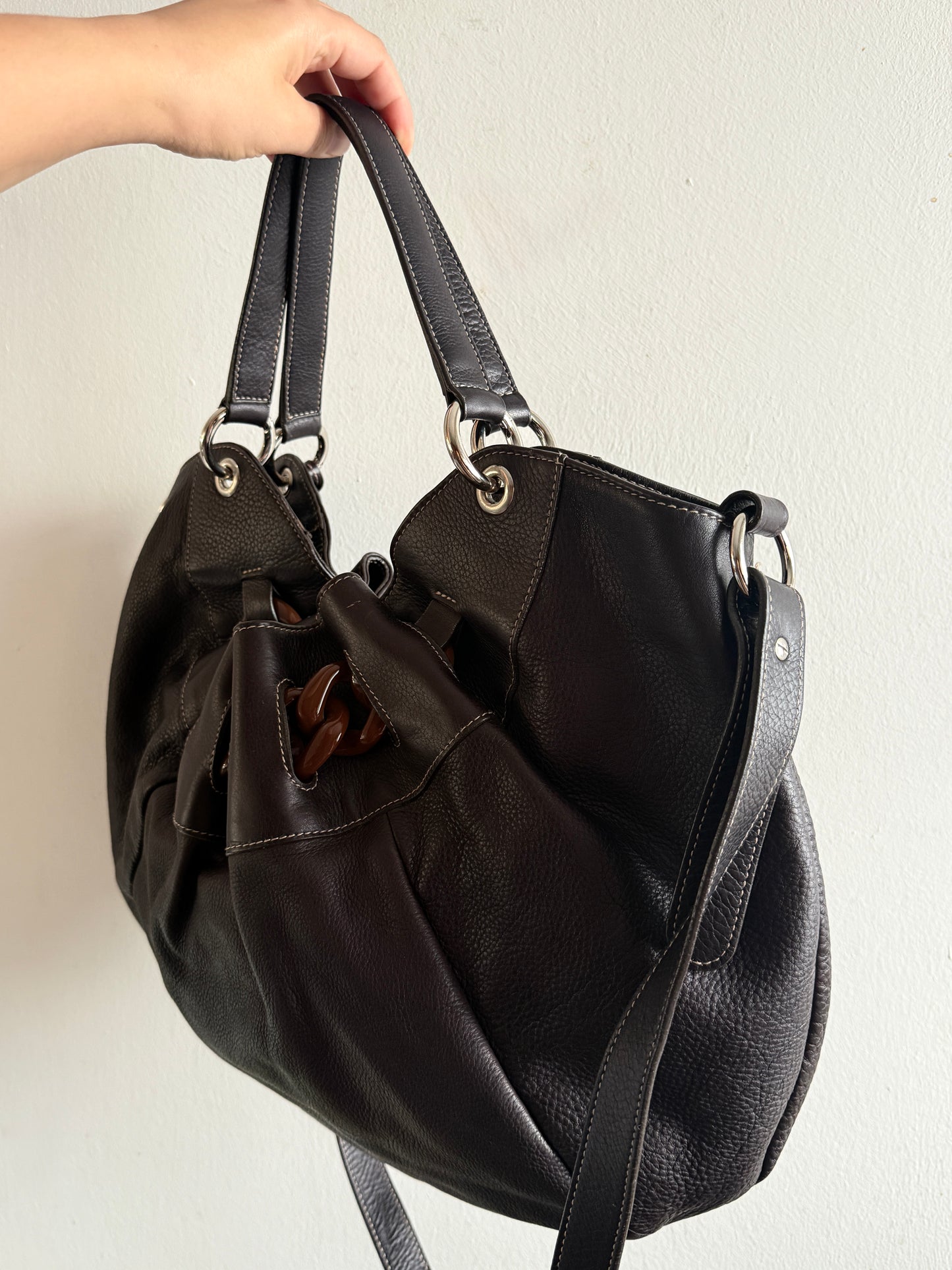Super Rare Furla Leather Tote Bag, XL
