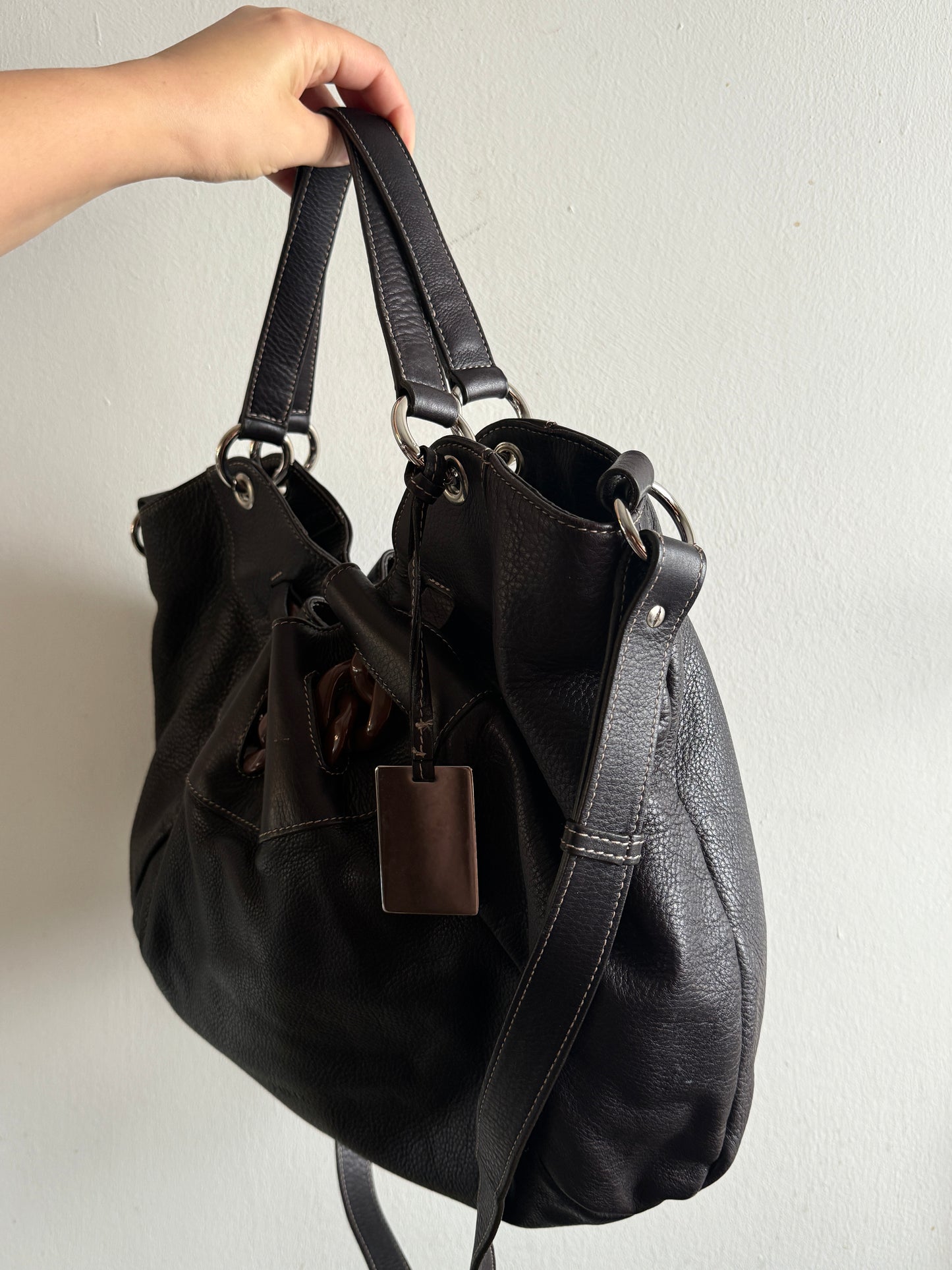 Super Rare Furla Leather Tote Bag, XL