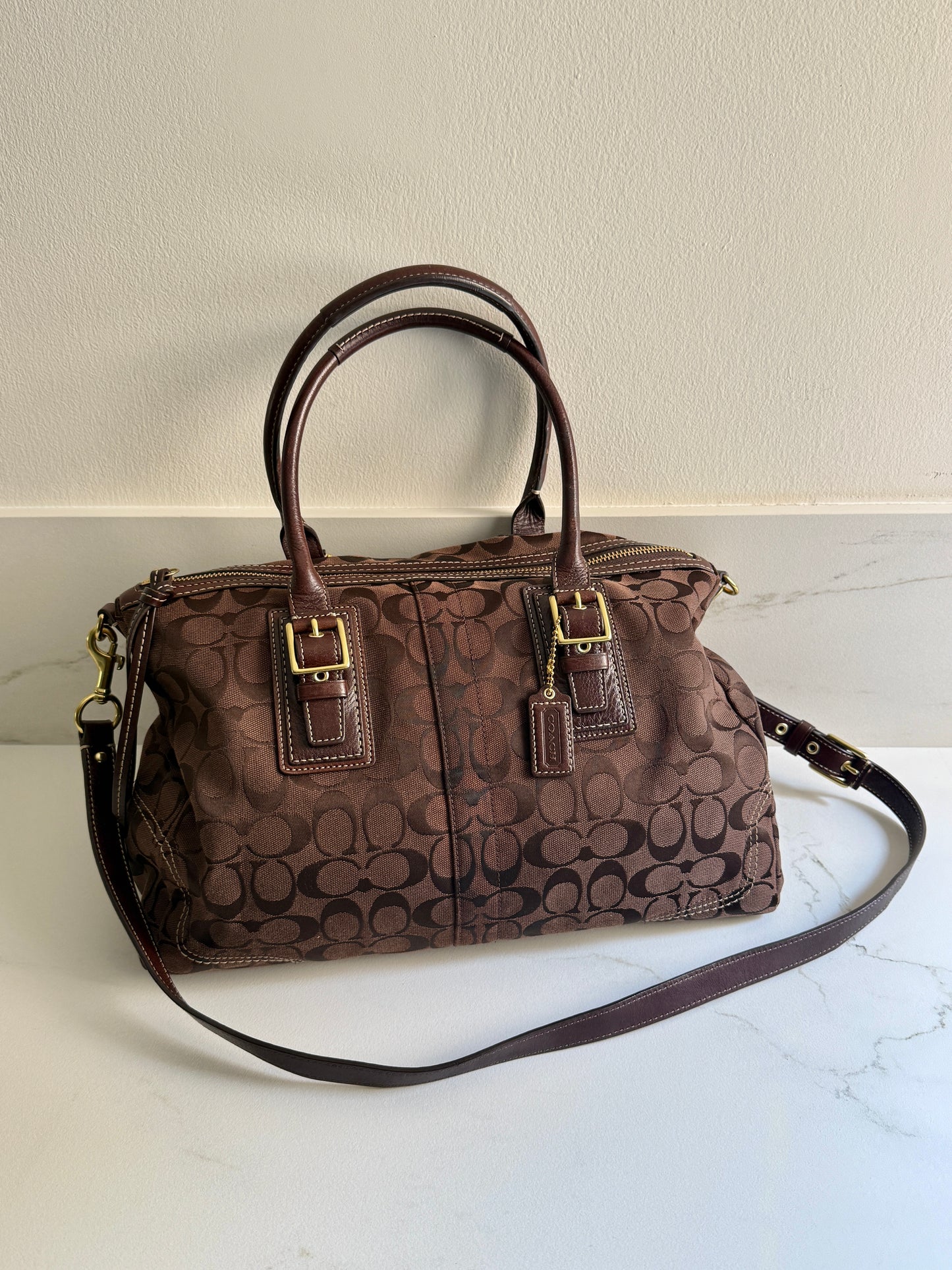 Super Rare Coach Signature Carryall Bag