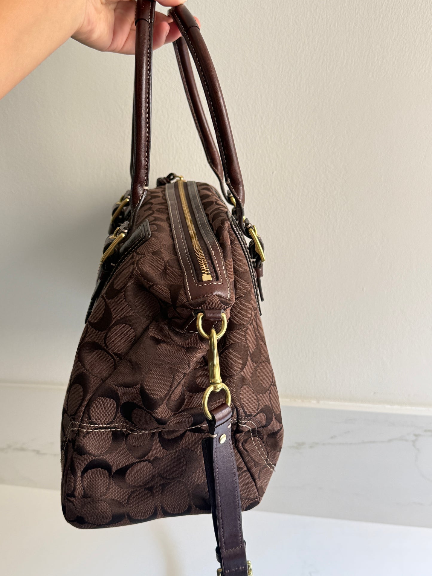 Super Rare Coach Signature Carryall Bag