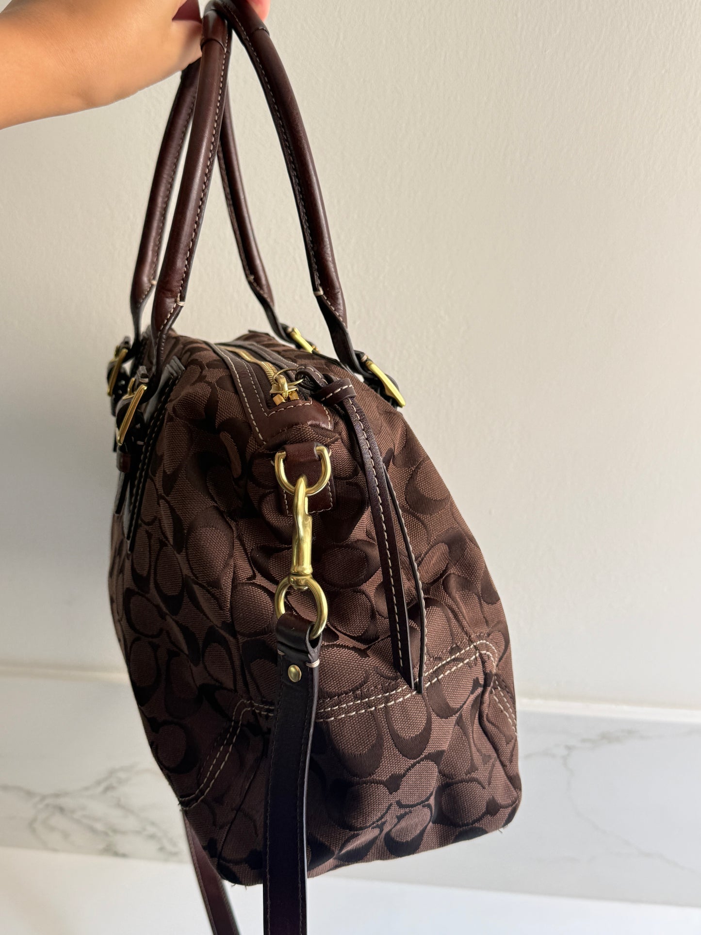 Super Rare Coach Signature Carryall Bag