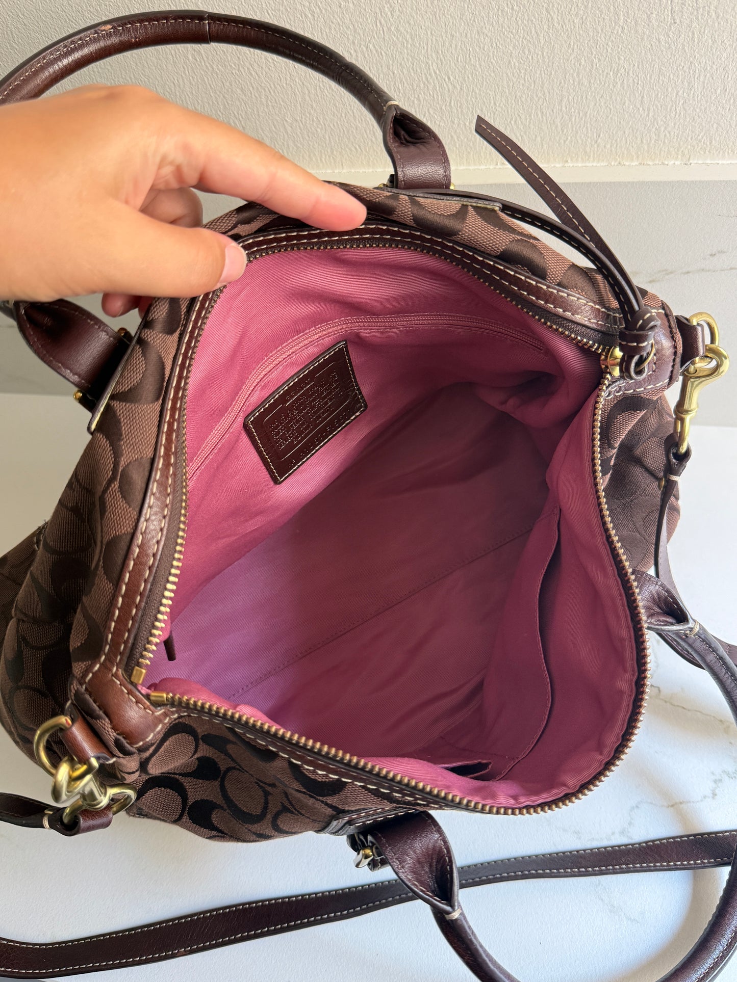 Super Rare Coach Signature Carryall Bag