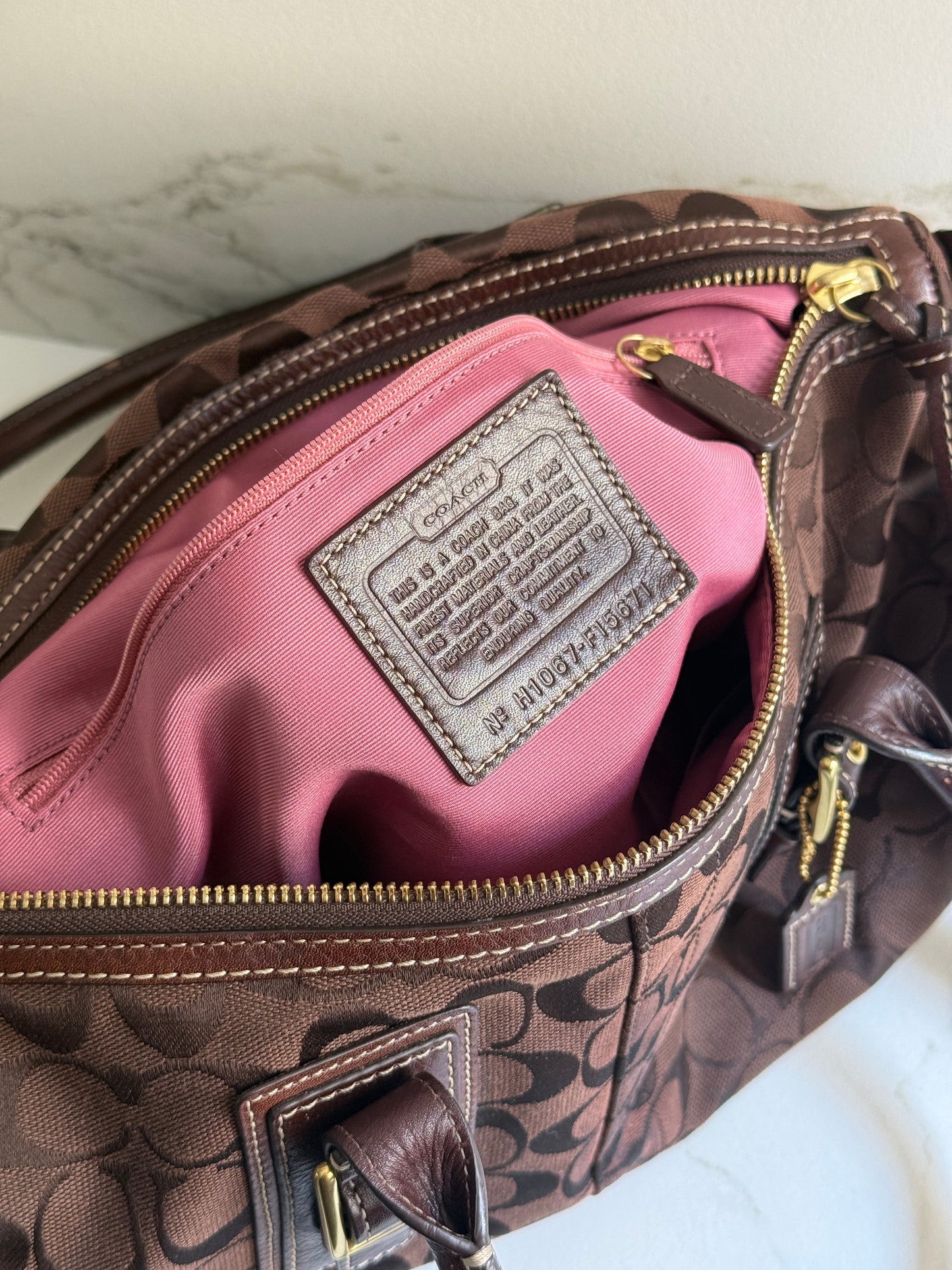 Super Rare Coach Signature Carryall Bag