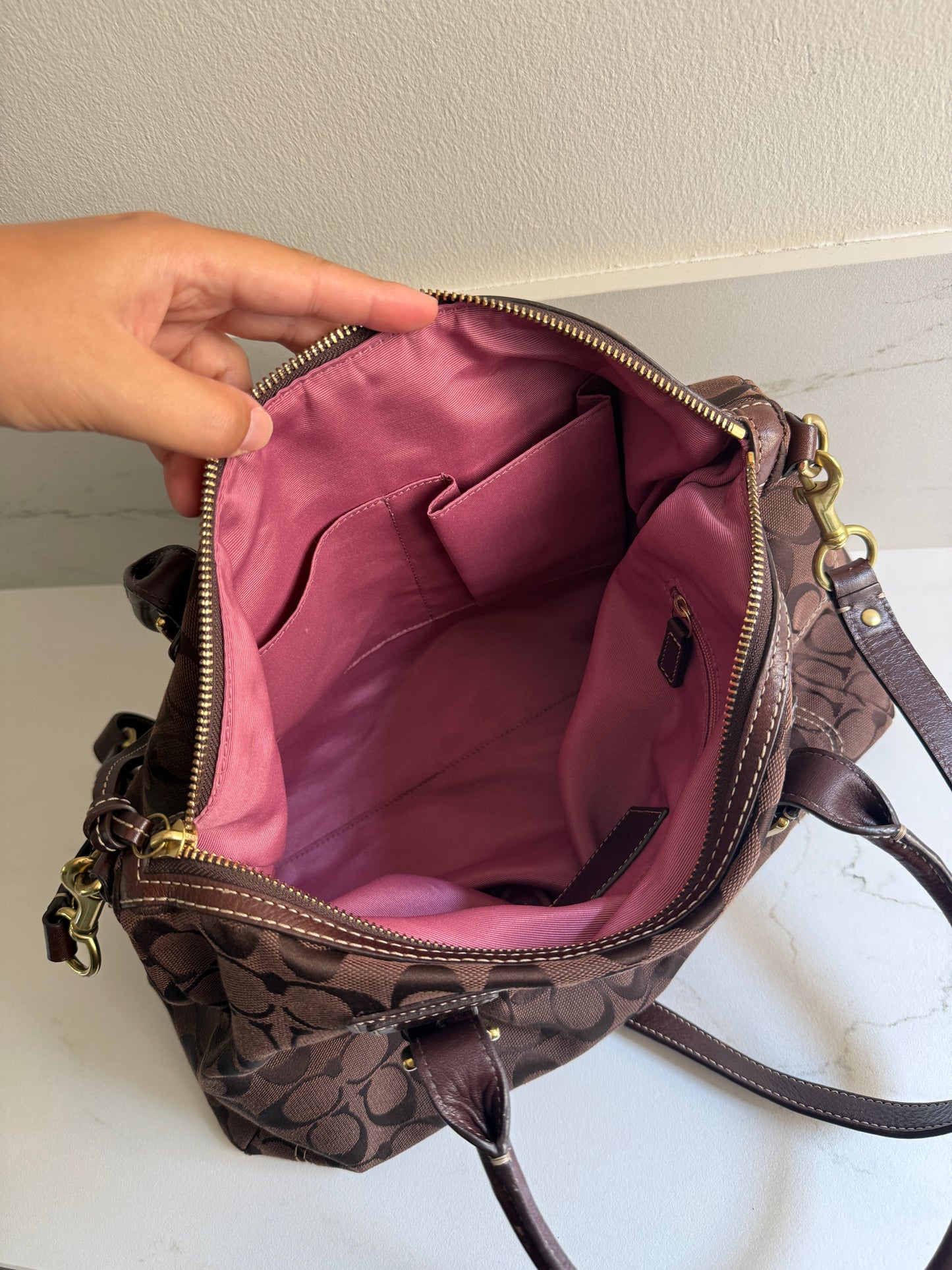 Super Rare Coach Signature Carryall Bag