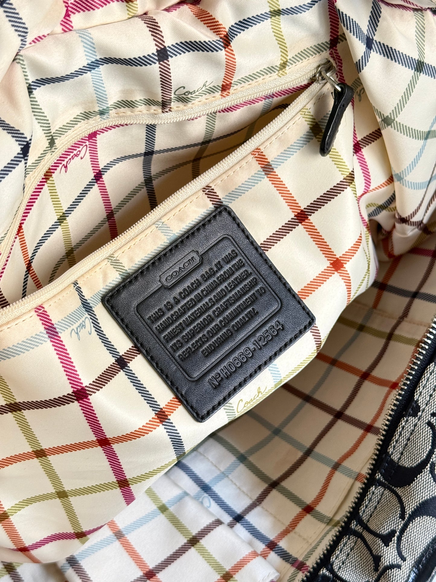 Rare Coach Signature Tote Shoulder Bag