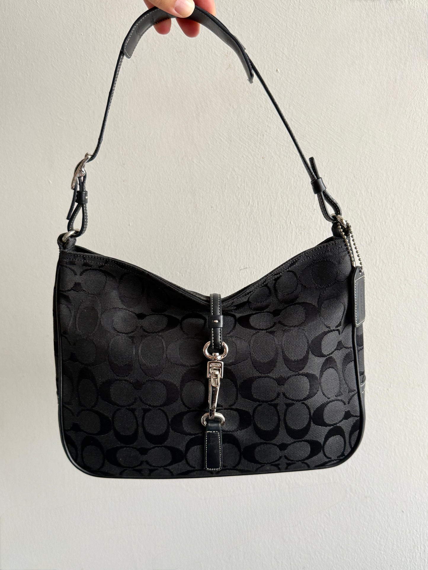 Rare Coach Hampton Signature Shoulder Bag