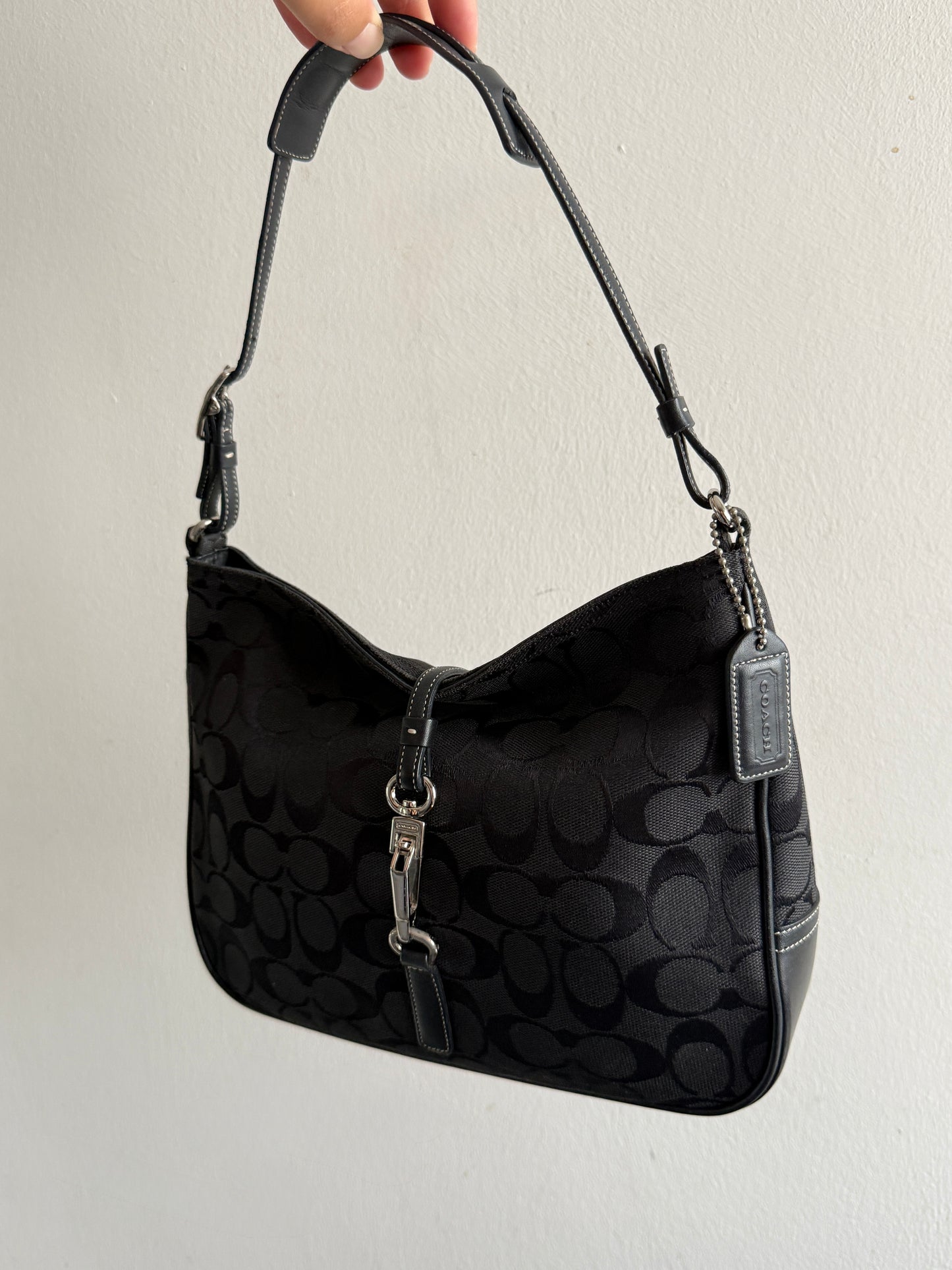 Rare Coach Hampton Signature Shoulder Bag