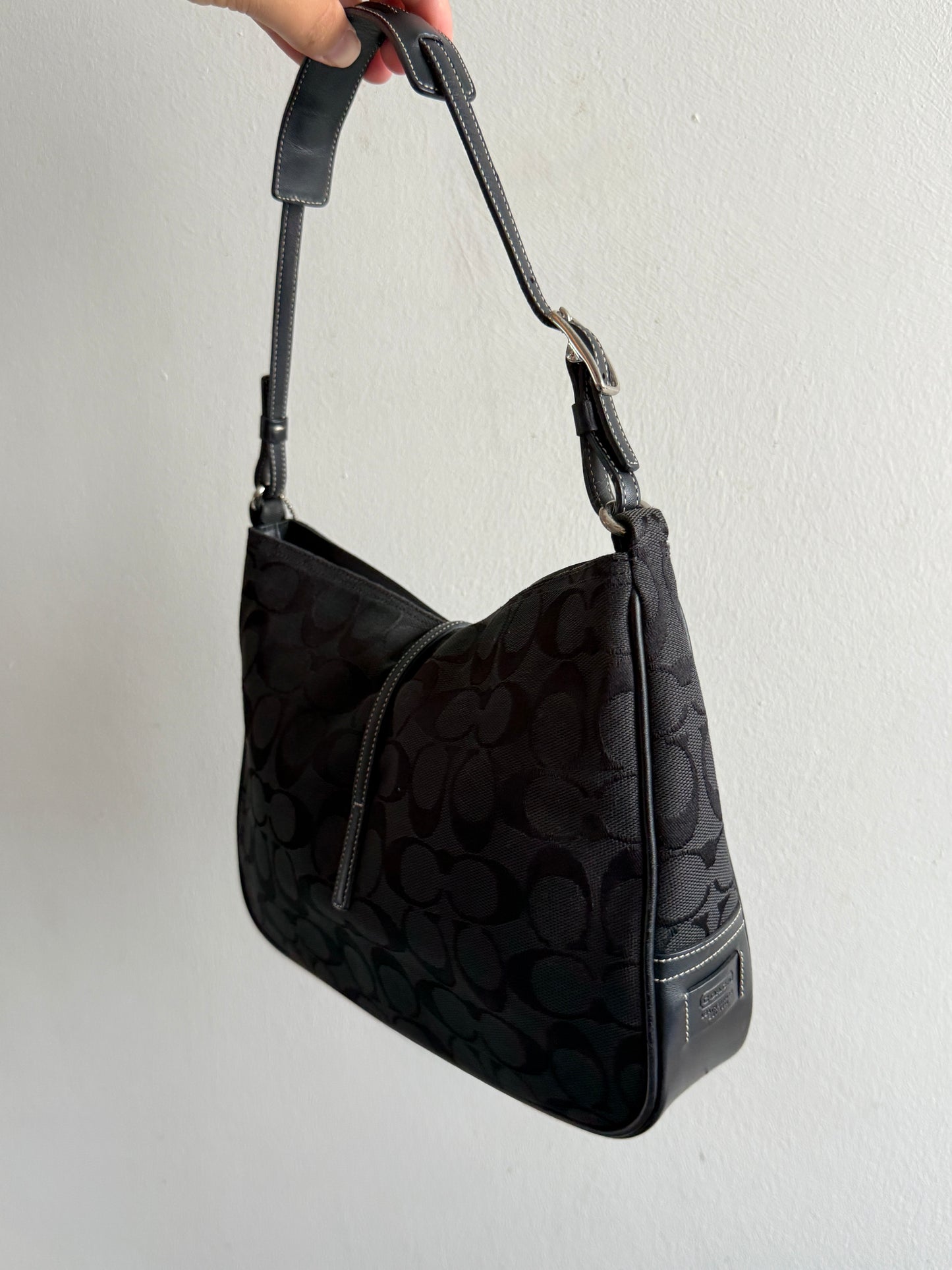 Rare Coach Hampton Signature Shoulder Bag