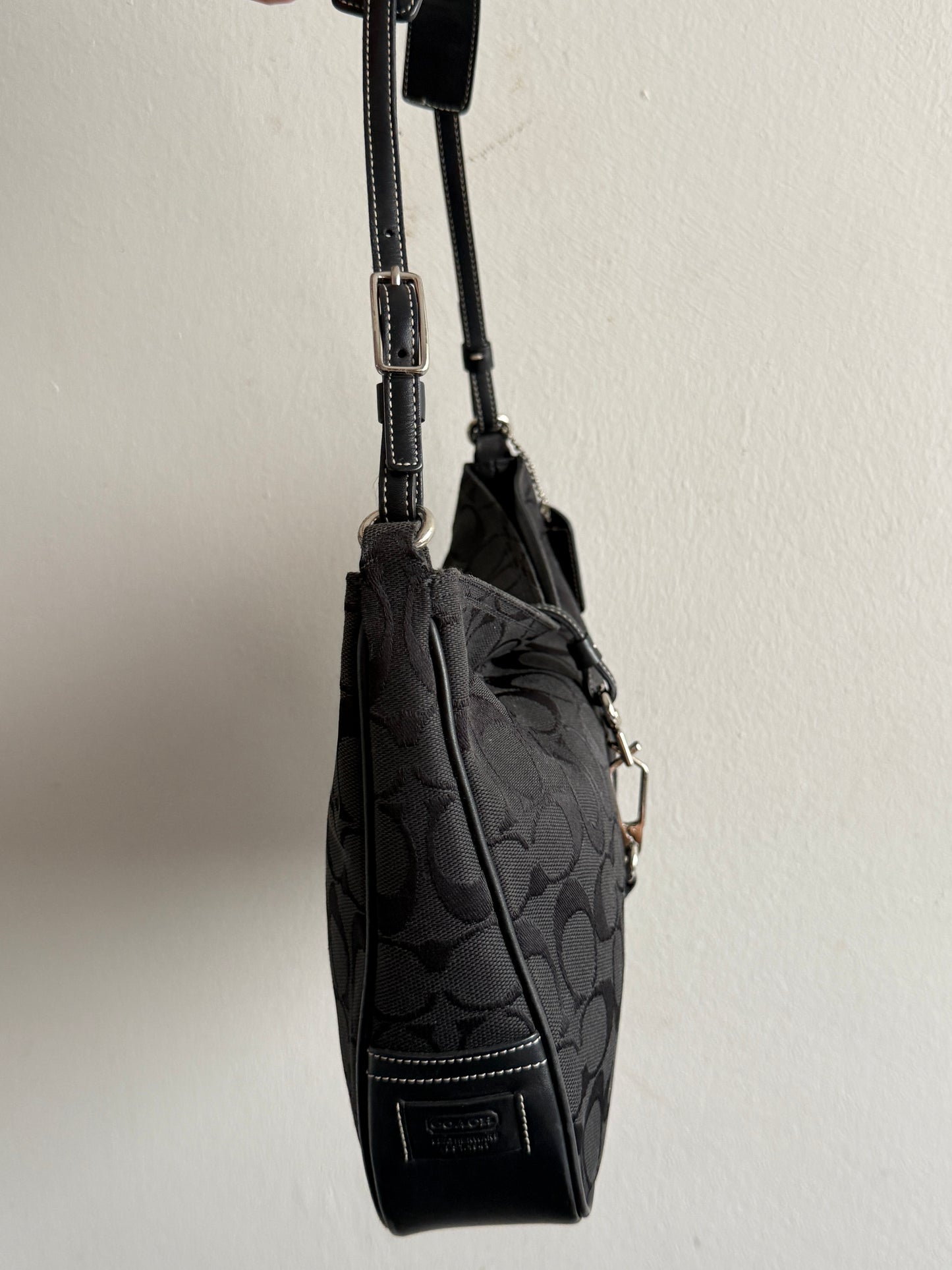 Rare Coach Hampton Signature Shoulder Bag