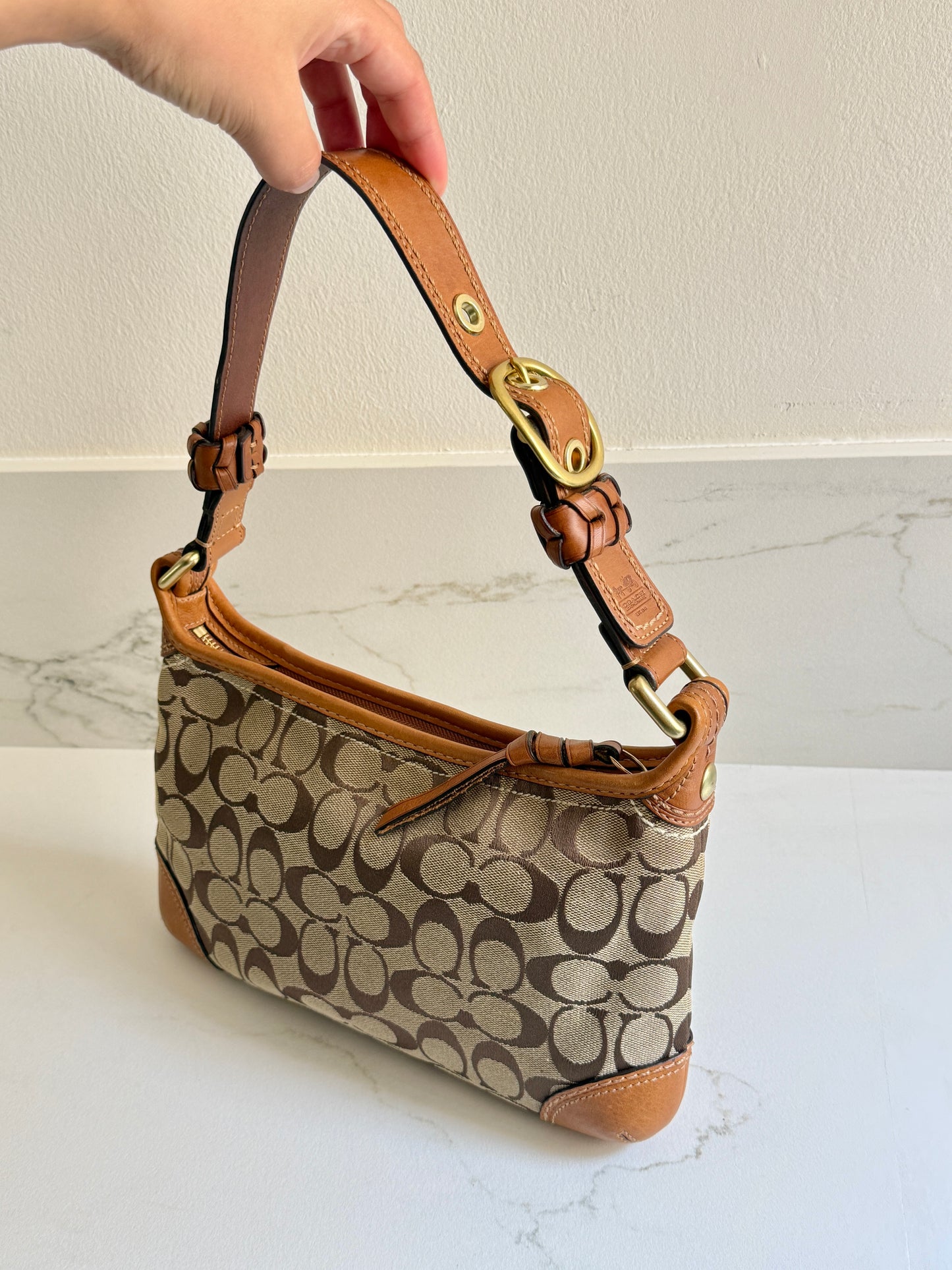 Coach Bleecker Signature Shoulder Bag, Small
