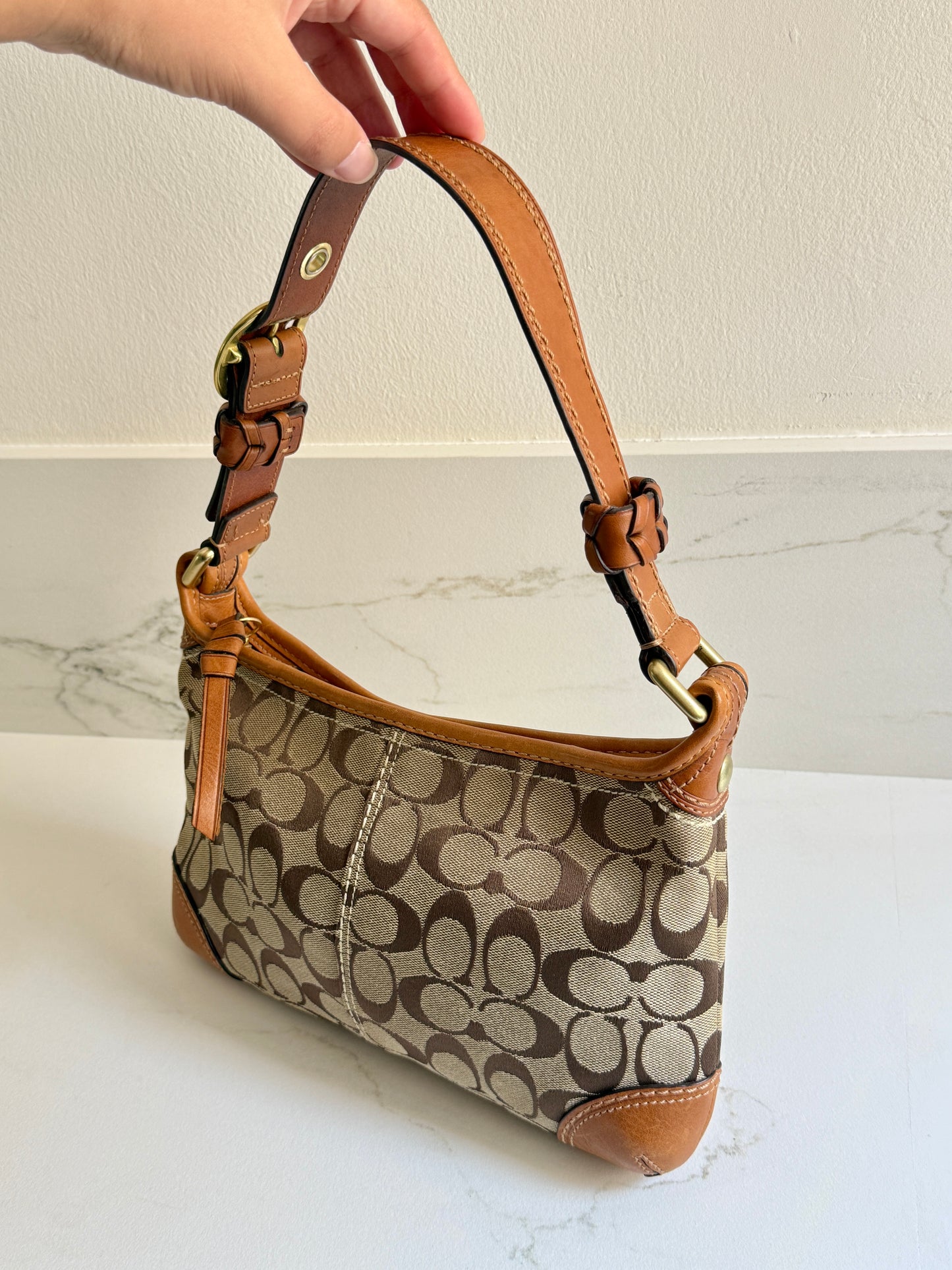 Coach Bleecker Signature Shoulder Bag, Small