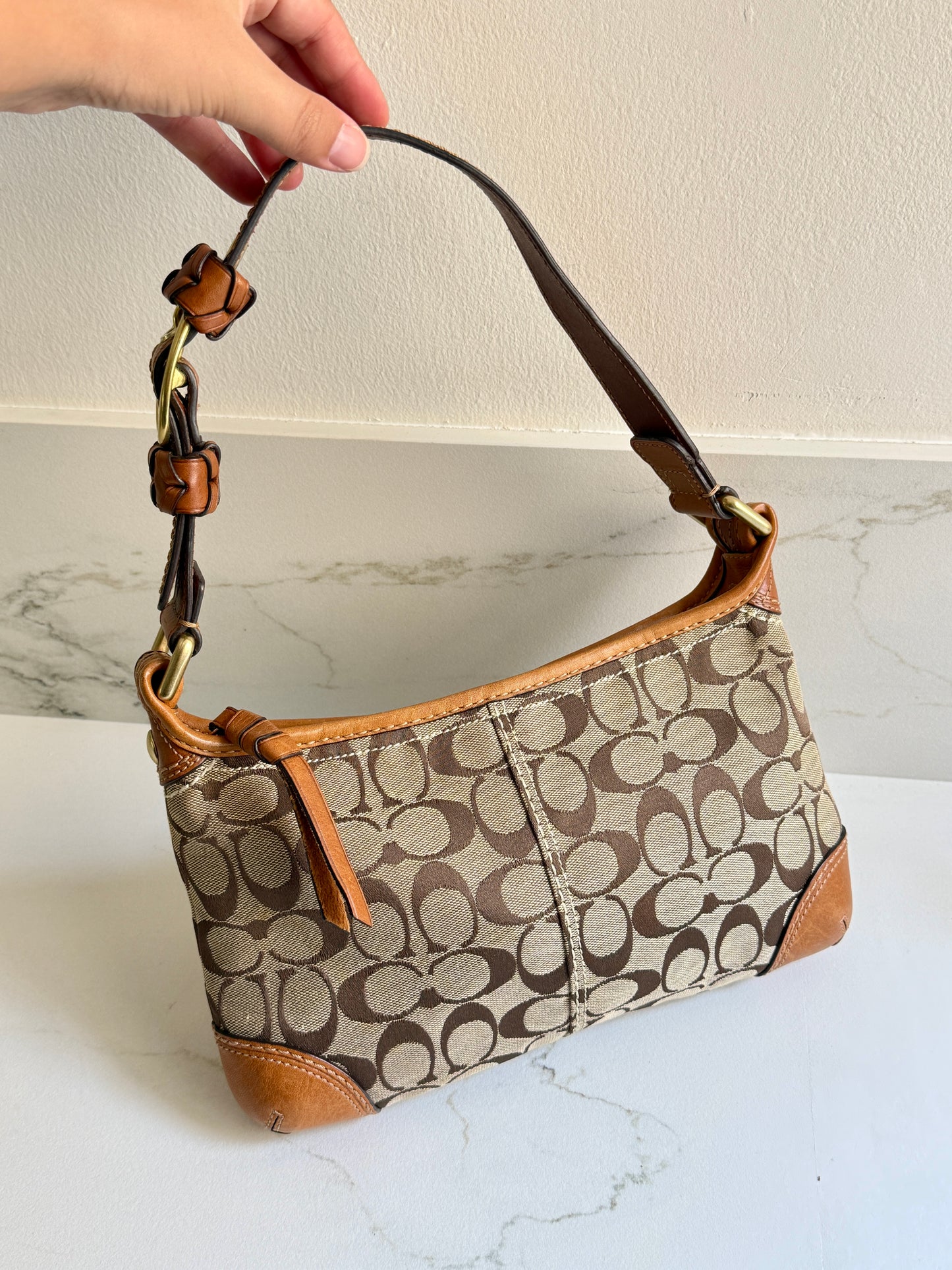 Coach Bleecker Signature Shoulder Bag, Small
