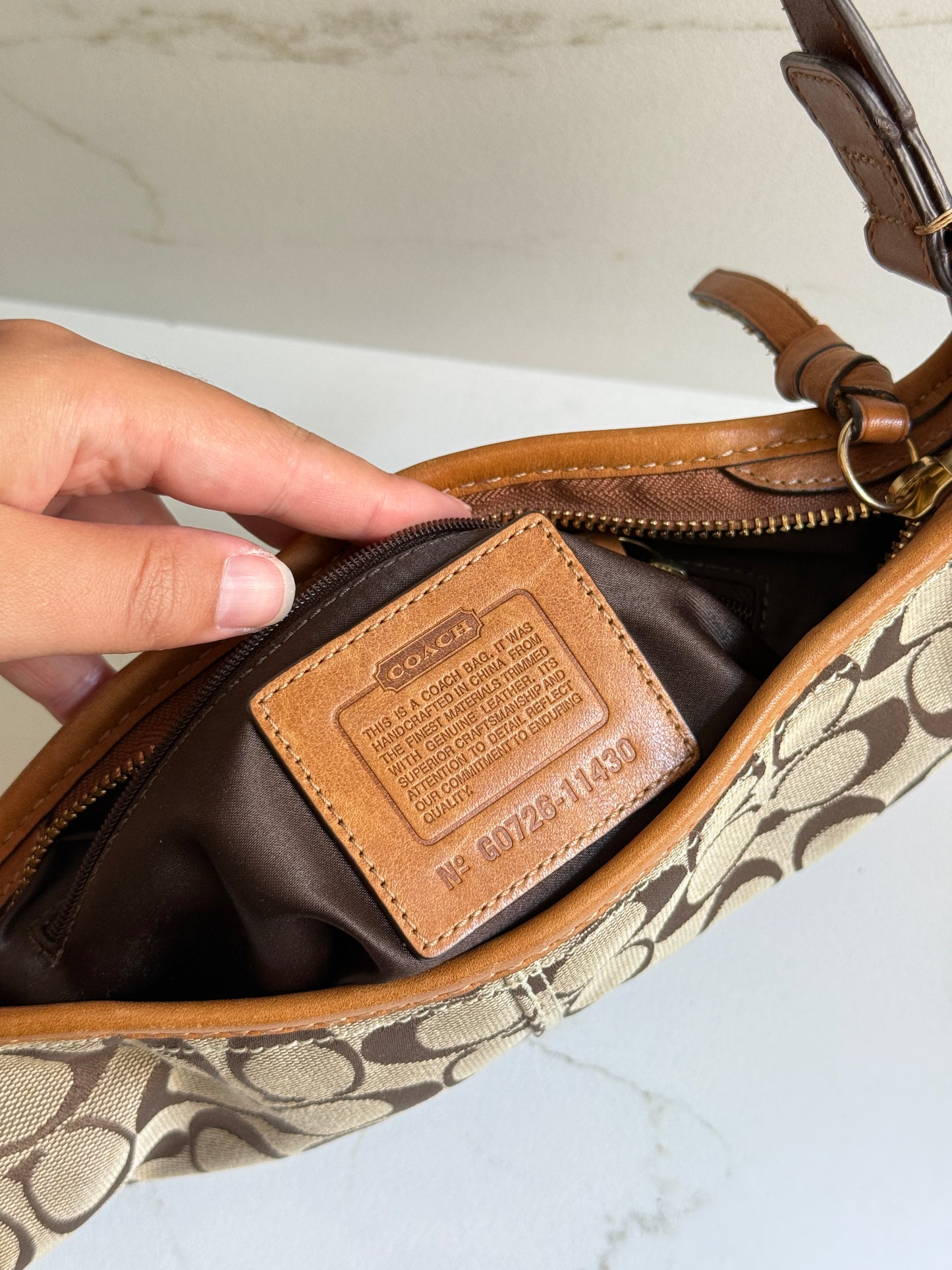 Coach Bleecker Signature Shoulder Bag, Small