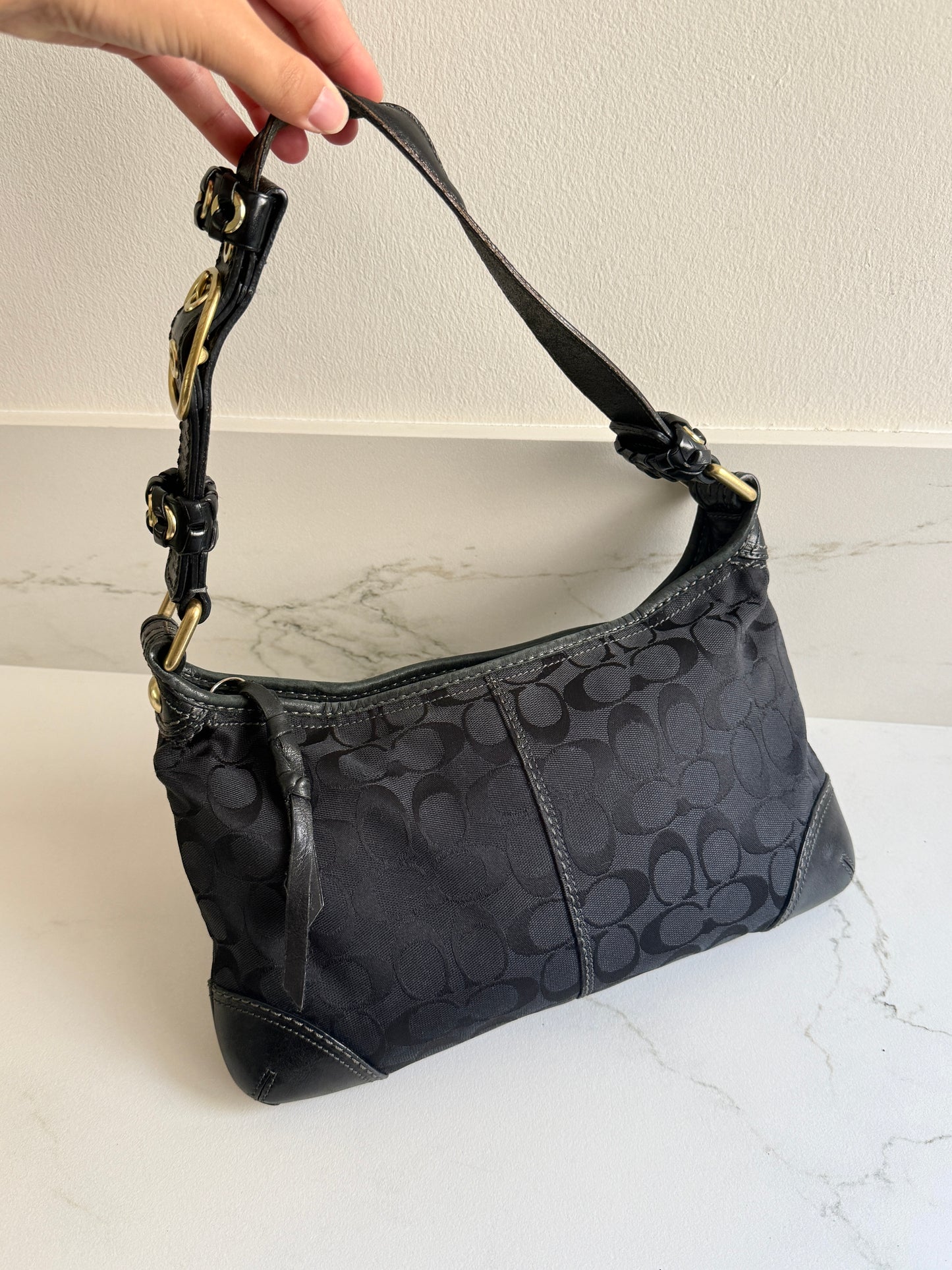 Coach Bleecker Signature Shoulder Bag, Medium