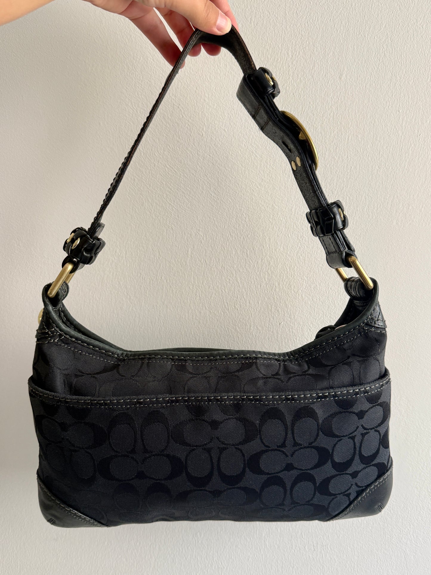 Coach Bleecker Signature Shoulder Bag, Medium