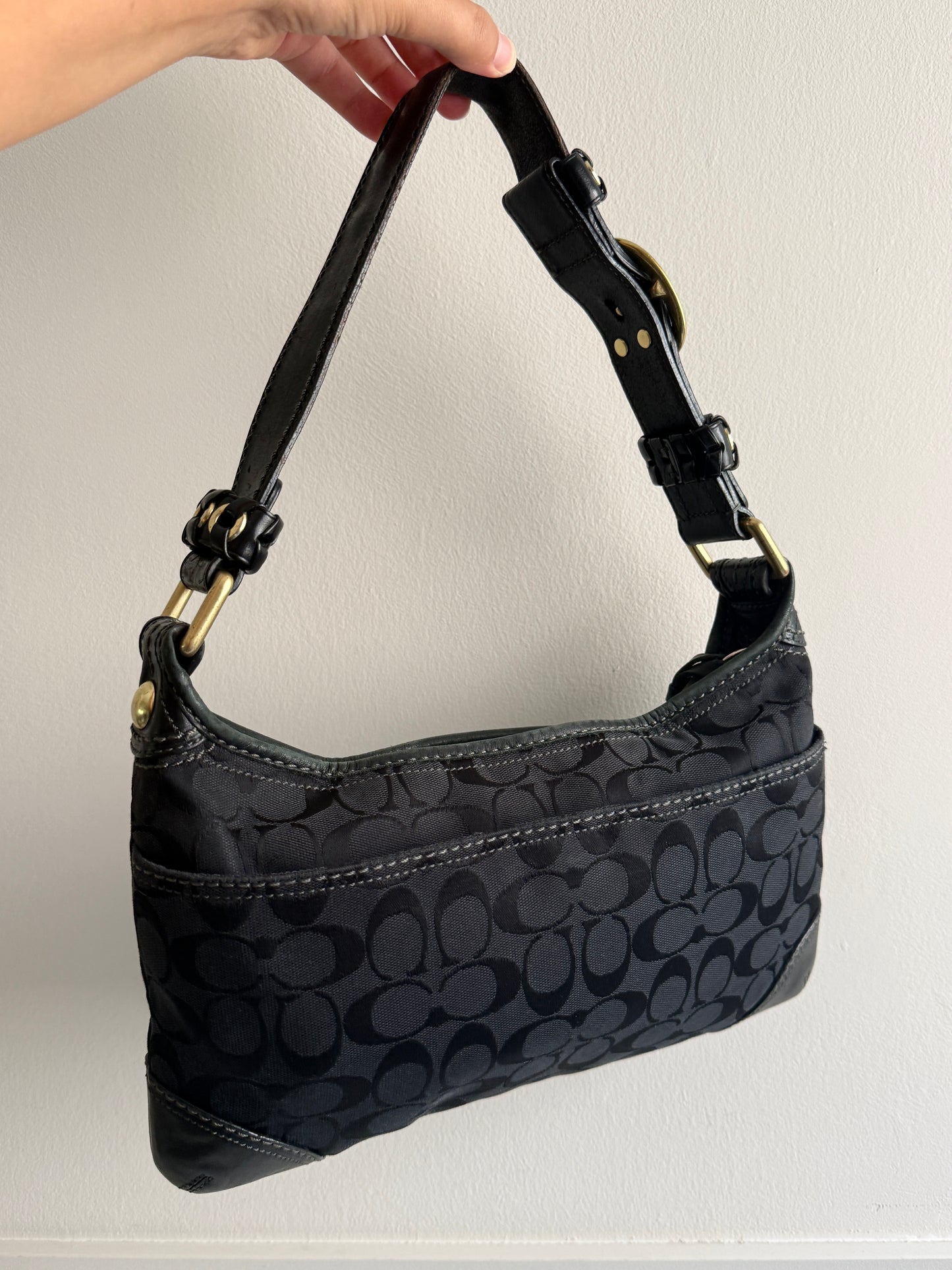 Coach Bleecker Signature Shoulder Bag, Medium
