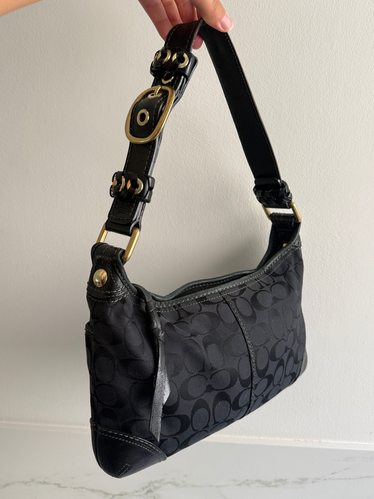 Coach Bleecker Signature Shoulder Bag, Medium