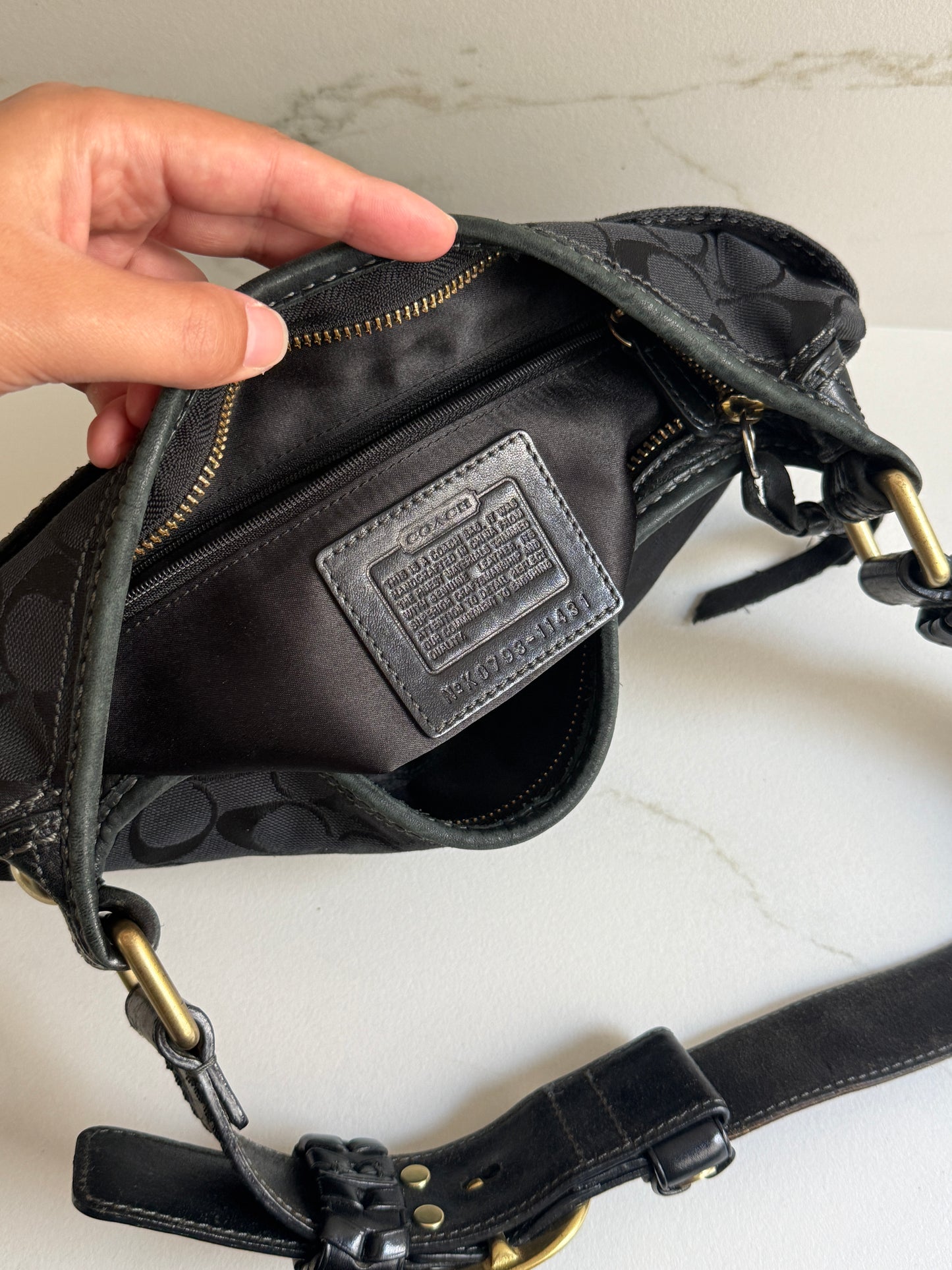 Coach Bleecker Signature Shoulder Bag, Medium