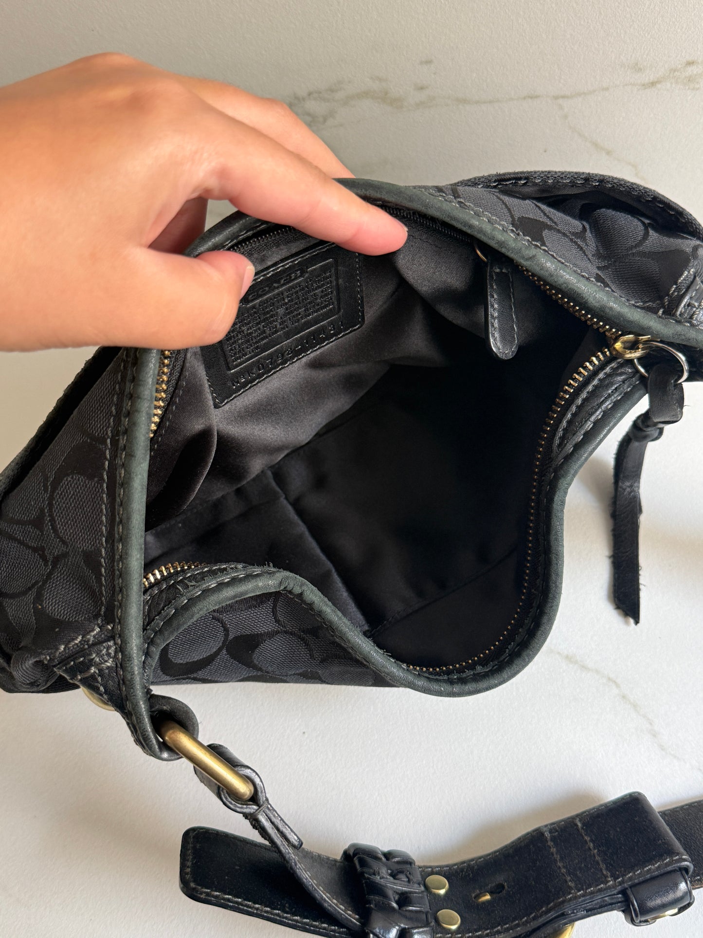 Coach Bleecker Signature Shoulder Bag, Medium