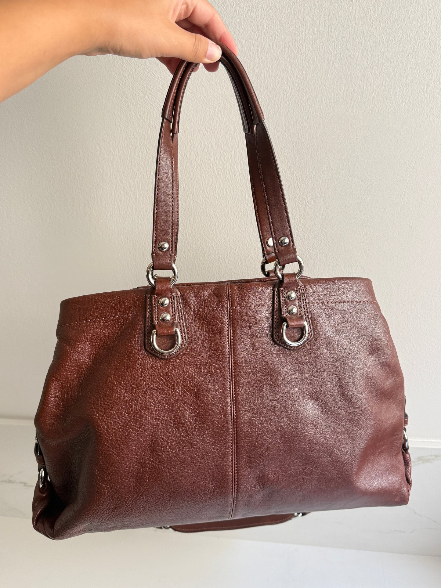 Rare Coach Ashley Leather Carryall Shoulder Bag