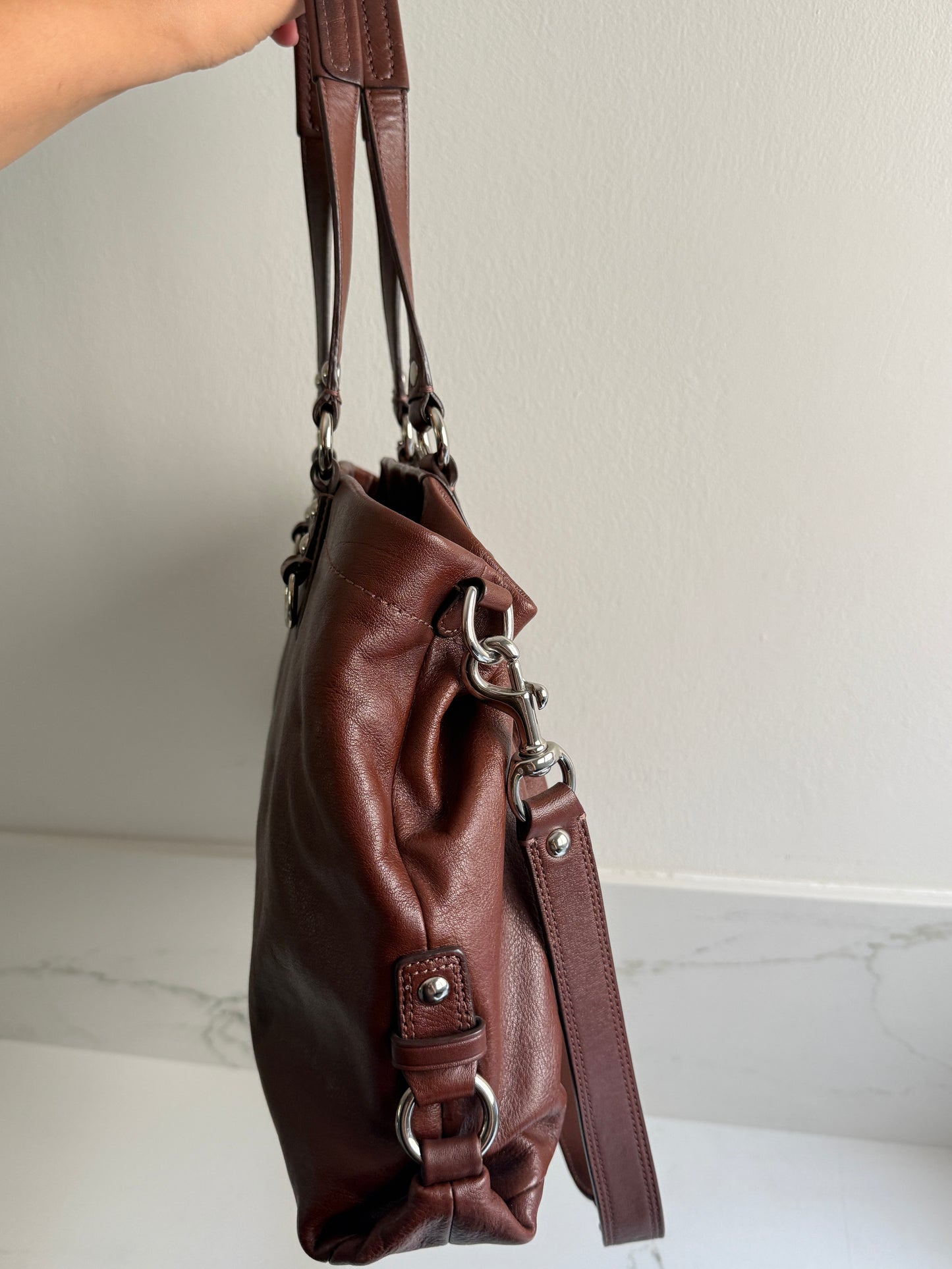 Rare Coach Ashley Leather Carryall Shoulder Bag