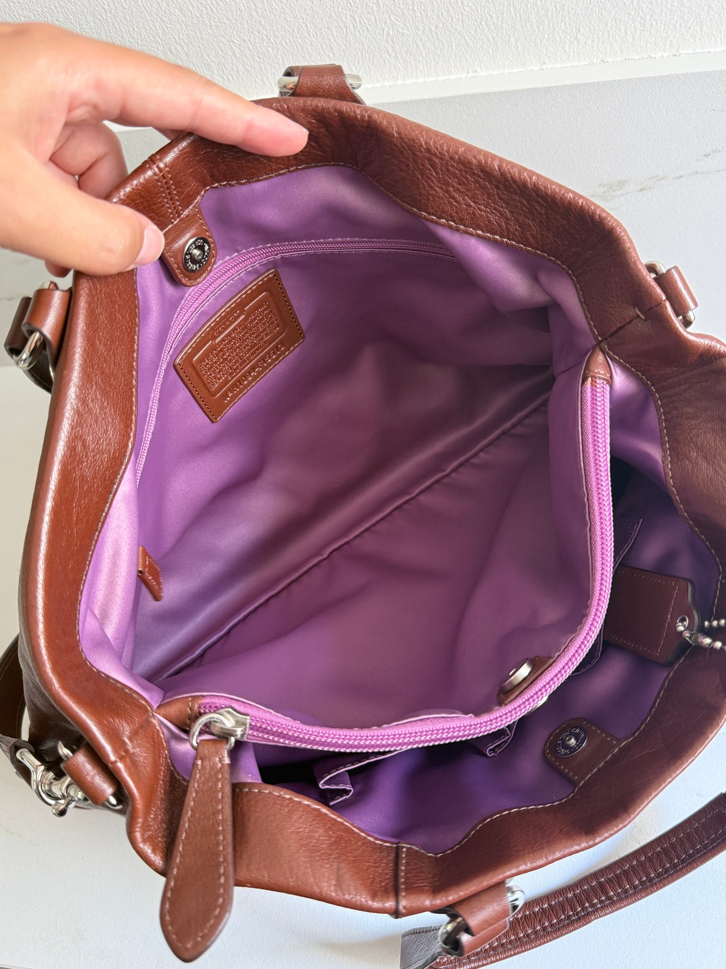Rare Coach Ashley Leather Carryall Shoulder Bag