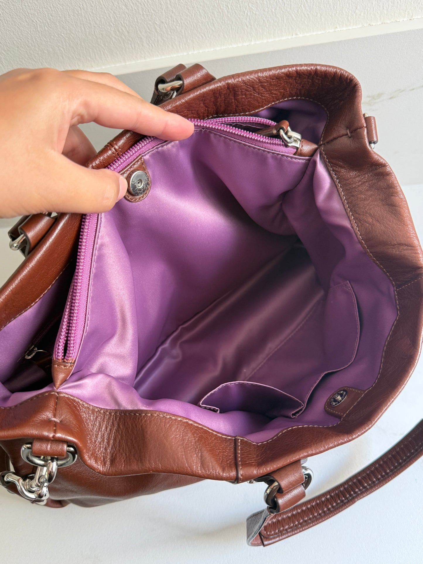 Rare Coach Ashley Leather Carryall Shoulder Bag