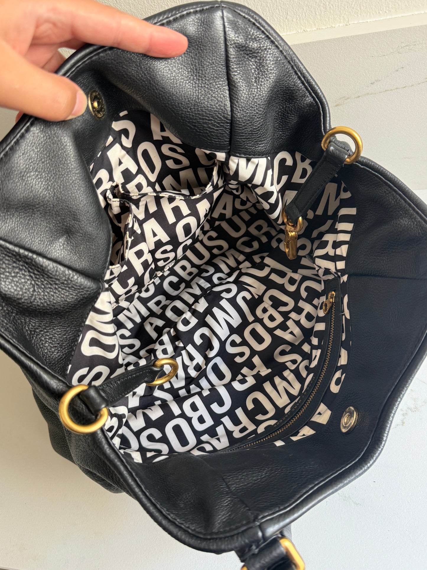 Marc by Marc Jacobs Classic Q Fran Leather Shoulder Bag