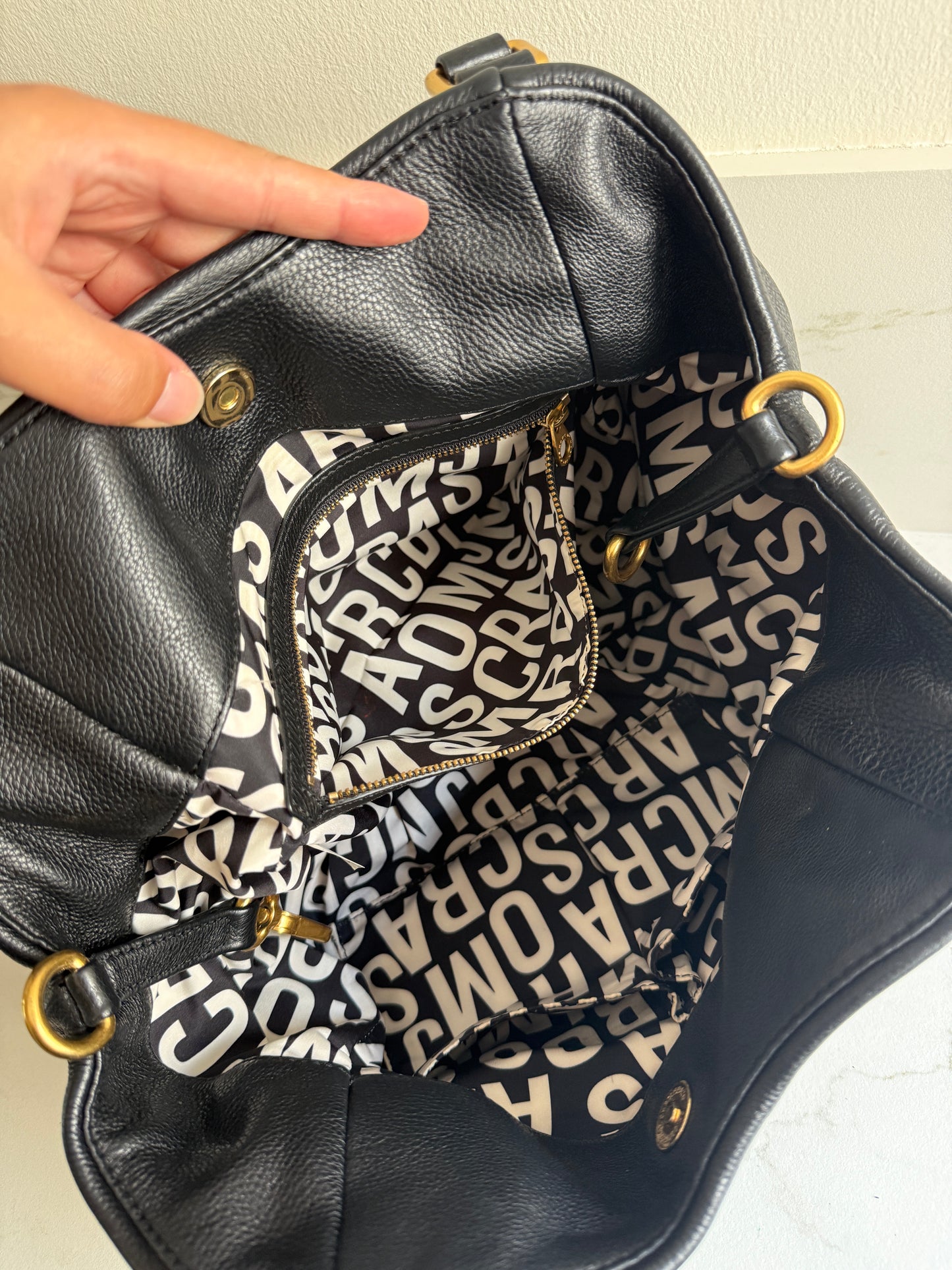Marc by Marc Jacobs Classic Q Fran Leather Shoulder Bag