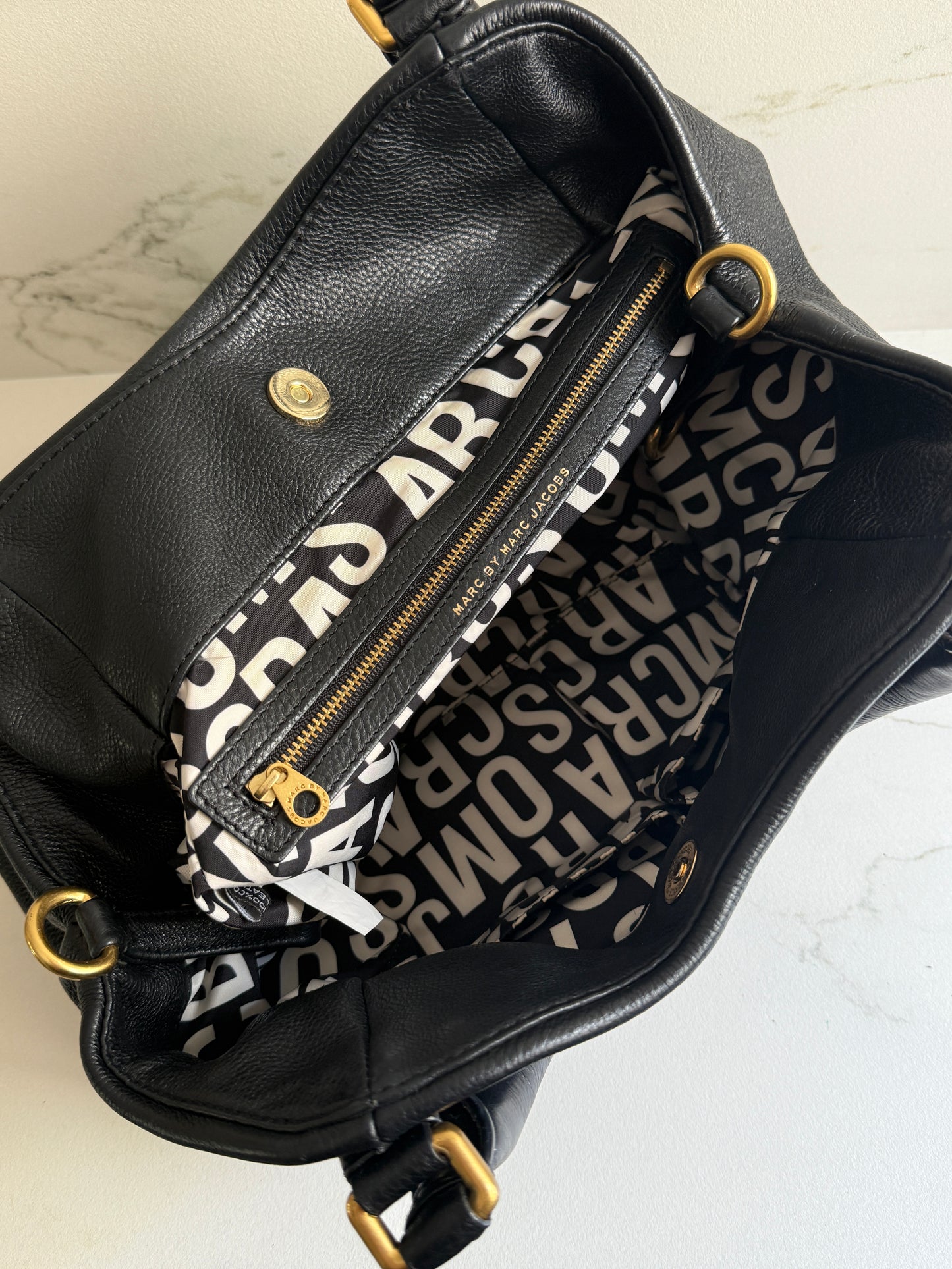 Marc by Marc Jacobs Classic Q Fran Leather Shoulder Bag