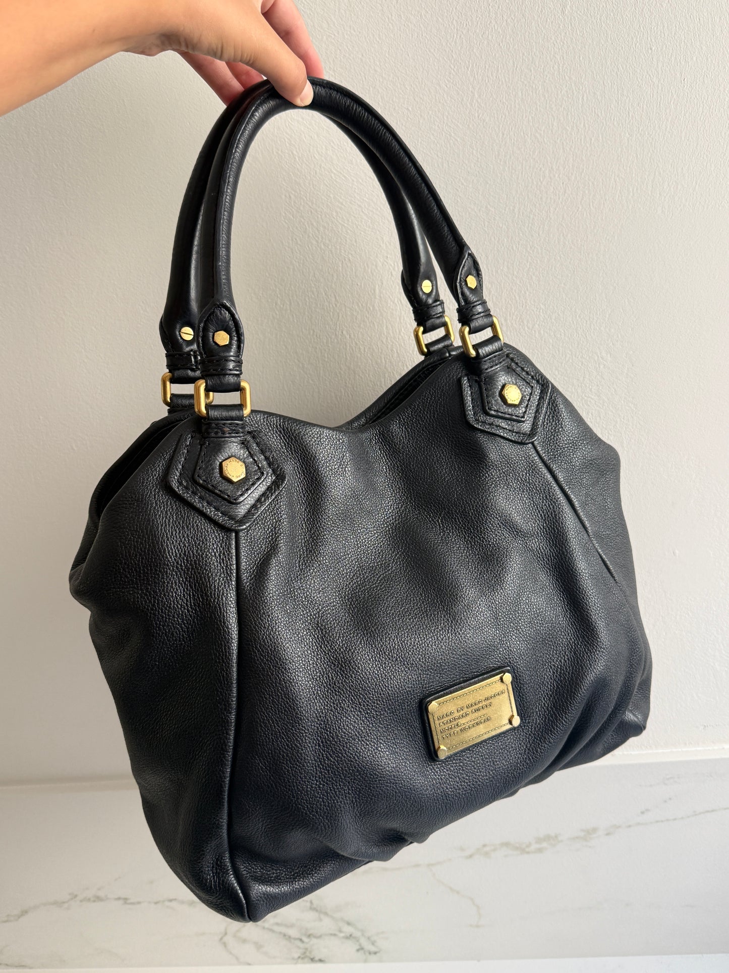 Marc by Marc Jacobs Classic Q Fran Leather Shoulder Bag