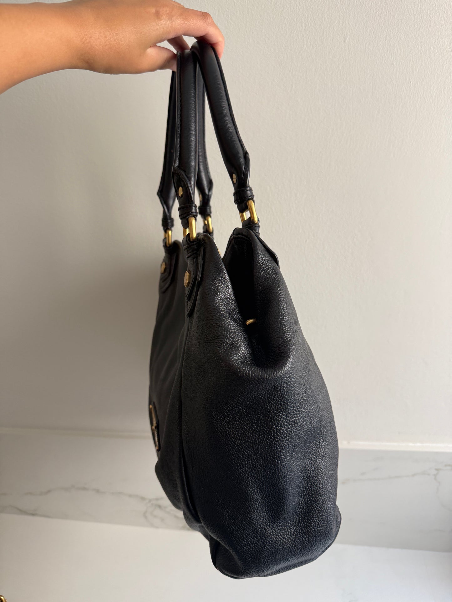Marc by Marc Jacobs Classic Q Fran Leather Shoulder Bag
