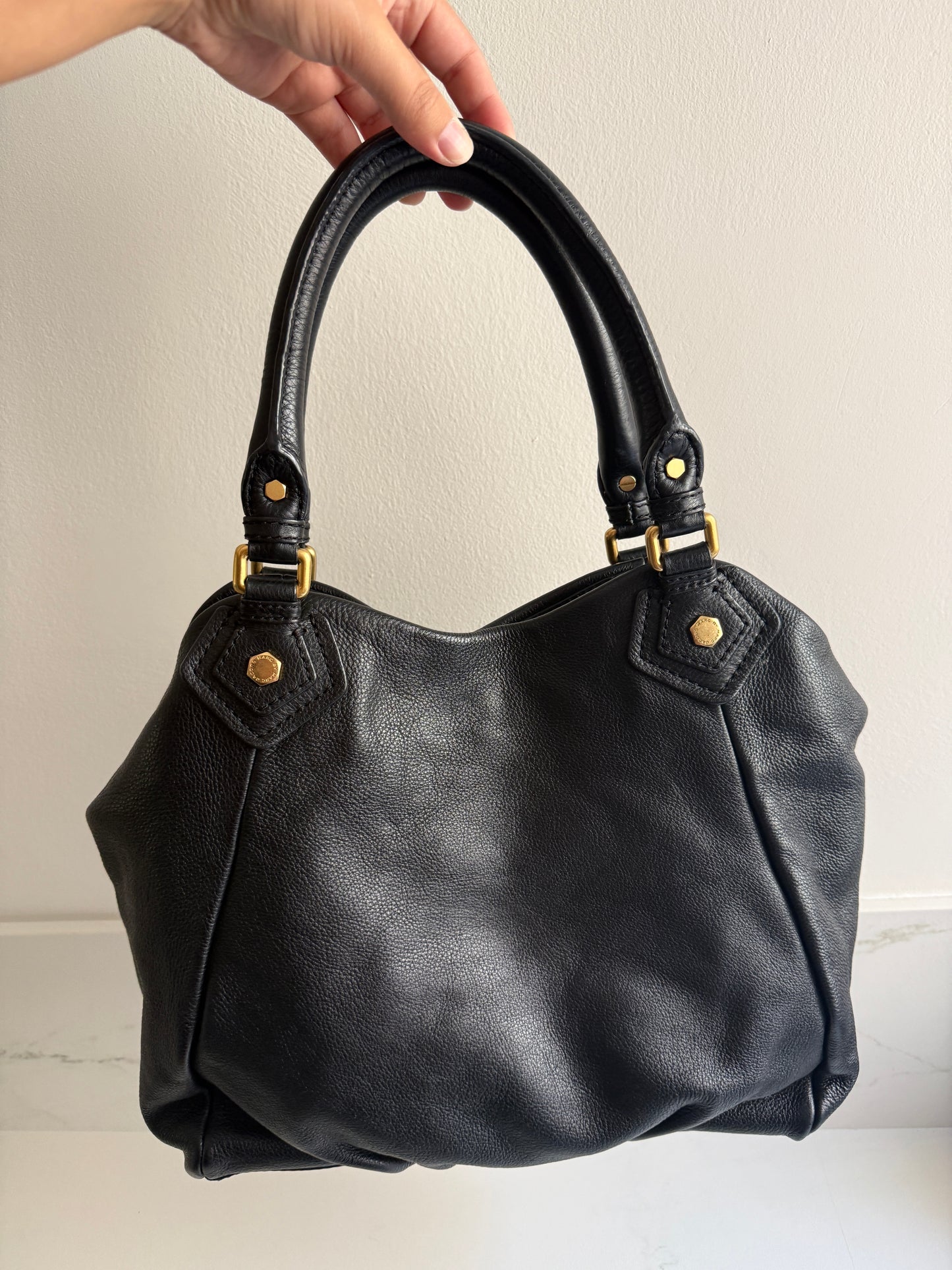 Marc by Marc Jacobs Classic Q Fran Leather Shoulder Bag