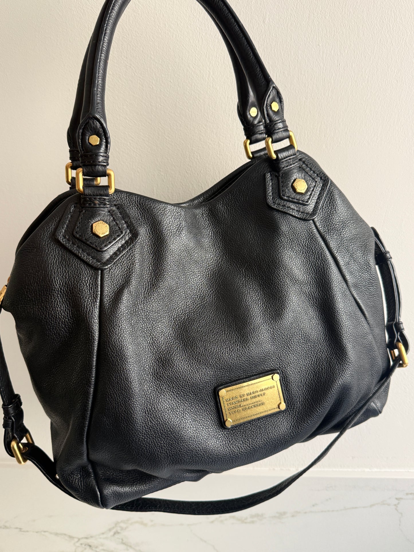 Marc by Marc Jacobs Classic Q Fran Leather Shoulder Bag
