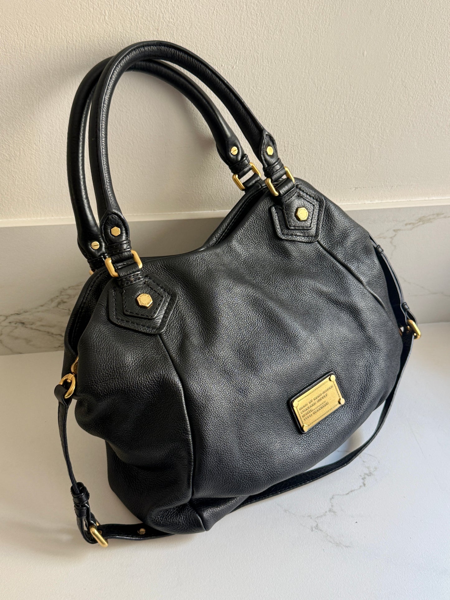 Marc by Marc Jacobs Classic Q Fran Leather Shoulder Bag
