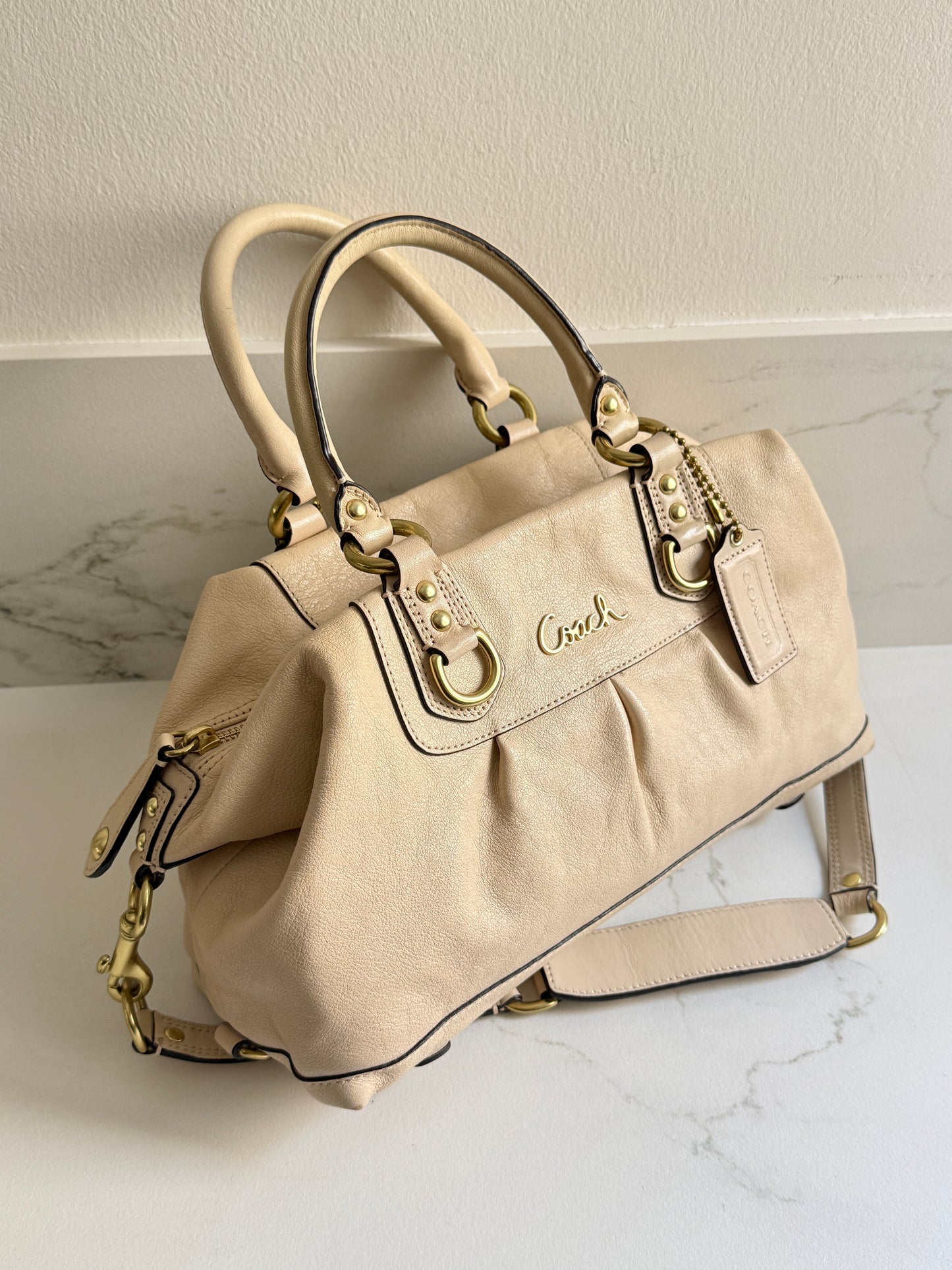 Super Rare Coach Ashley Leather Satchel