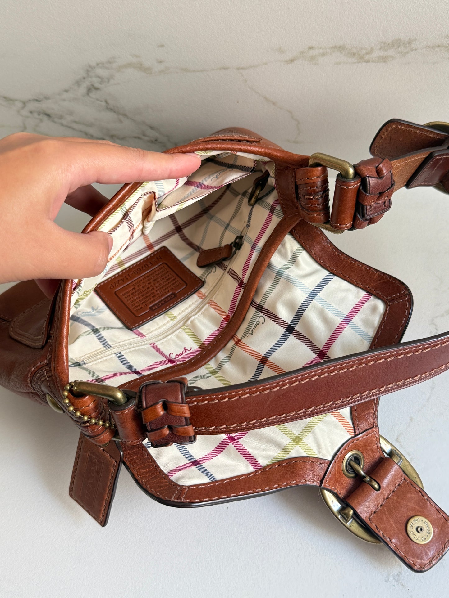 Super Rare Coach Bleecker Leather Shoulder Bag
