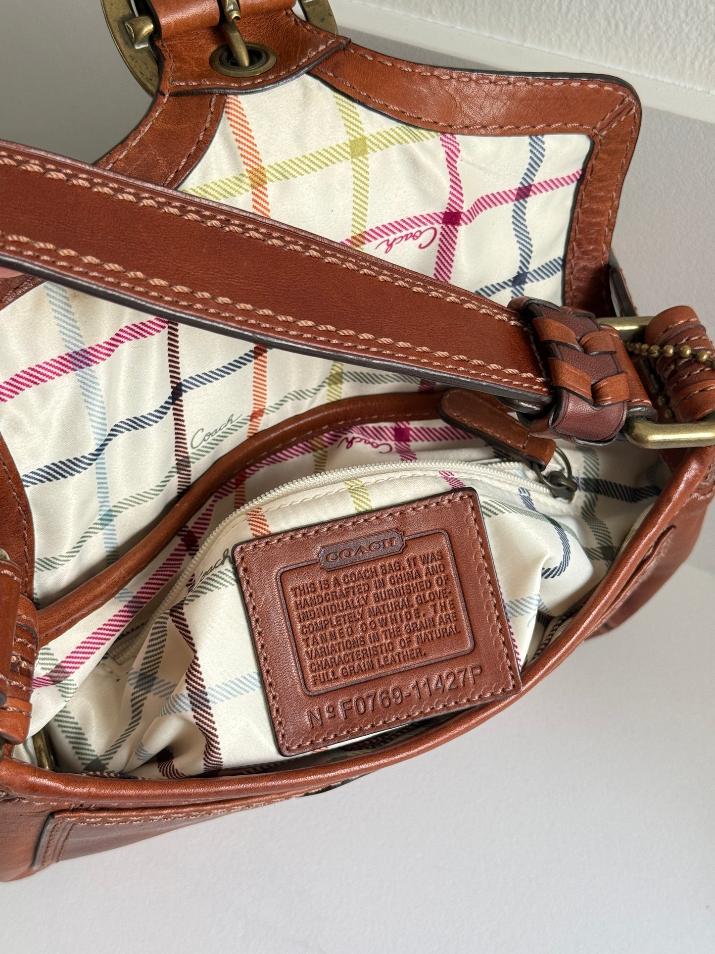 Super Rare Coach Bleecker Leather Shoulder Bag