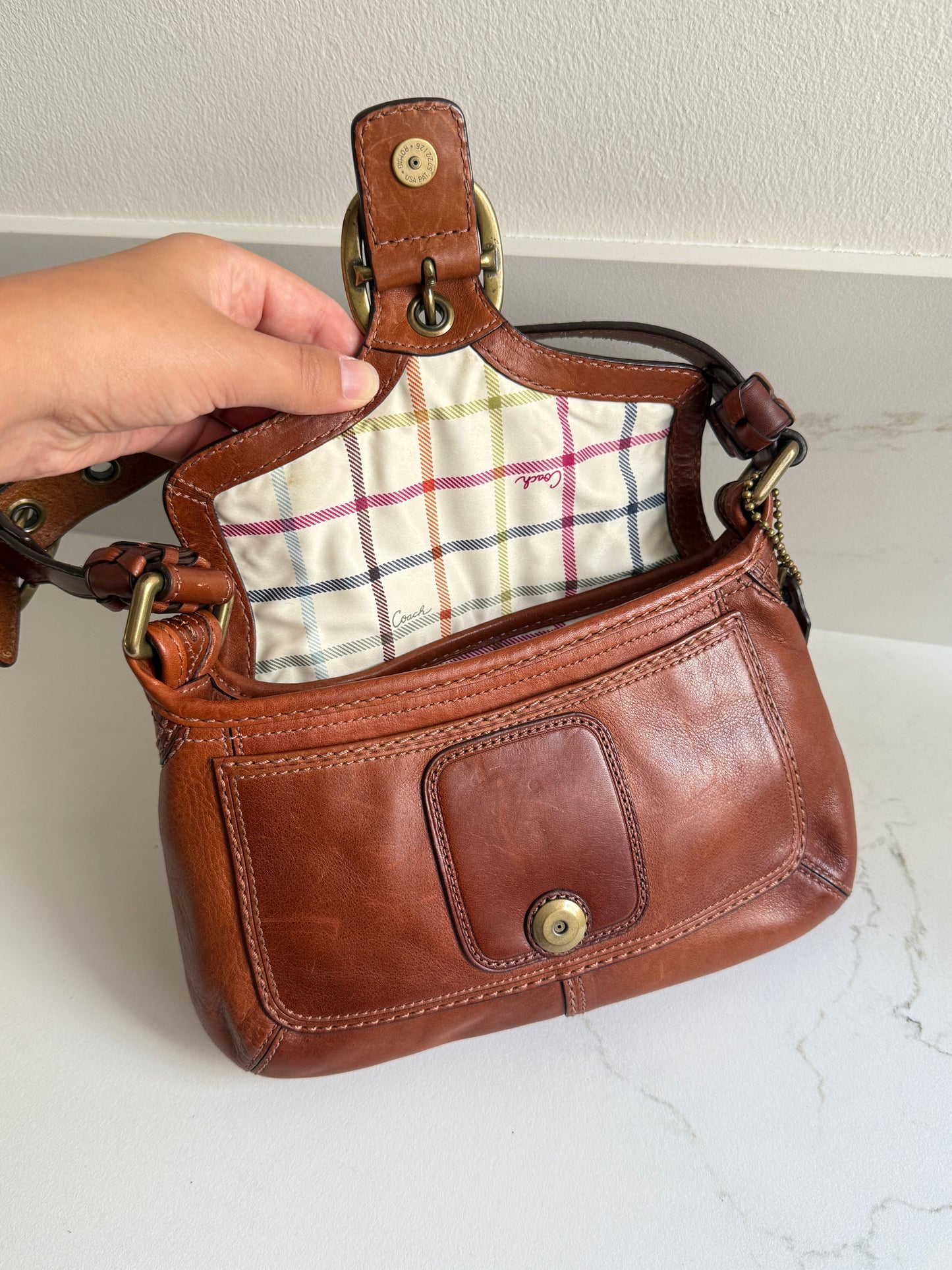 Super Rare Coach Bleecker Leather Shoulder Bag