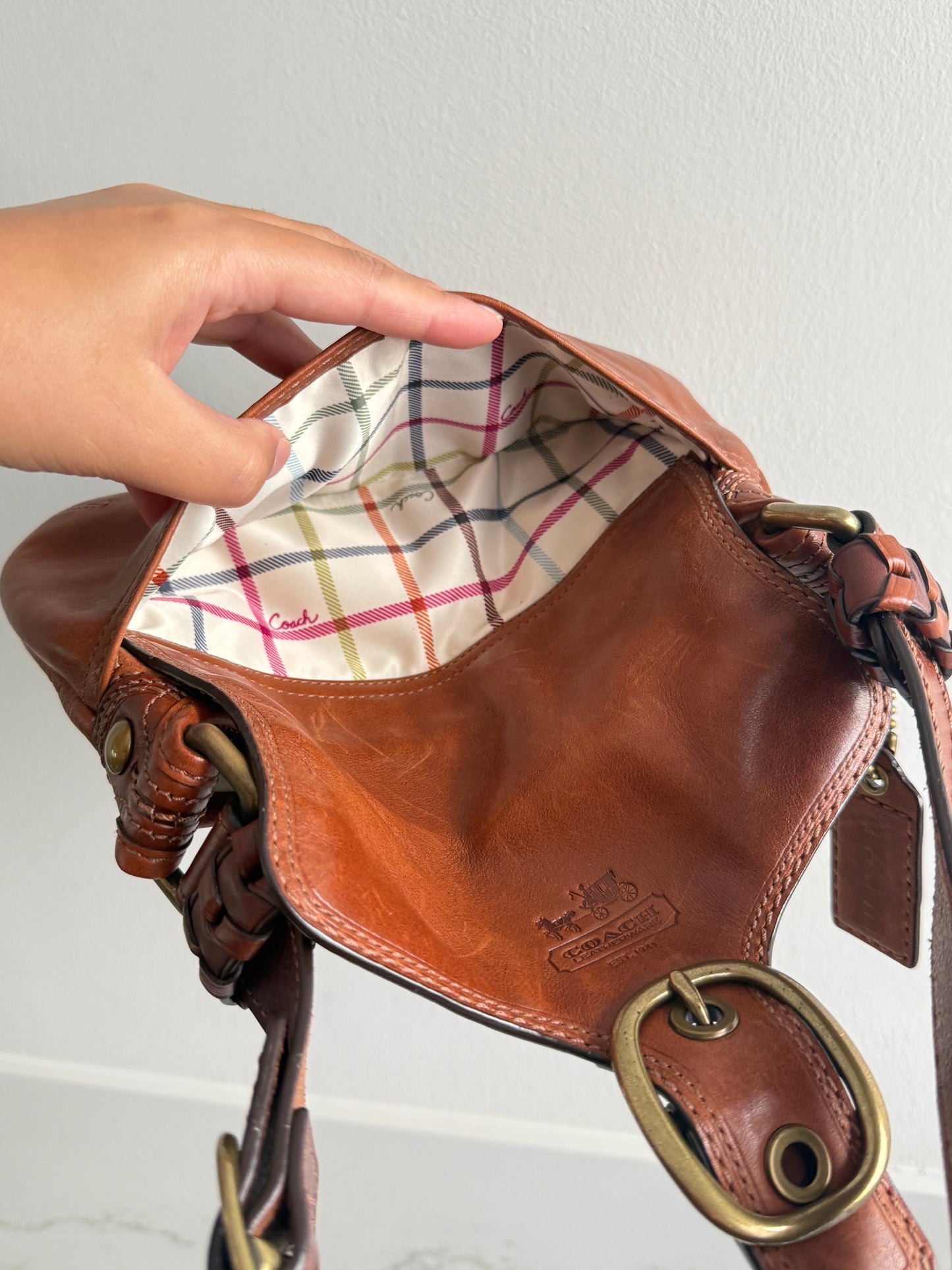 Super Rare Coach Bleecker Leather Shoulder Bag