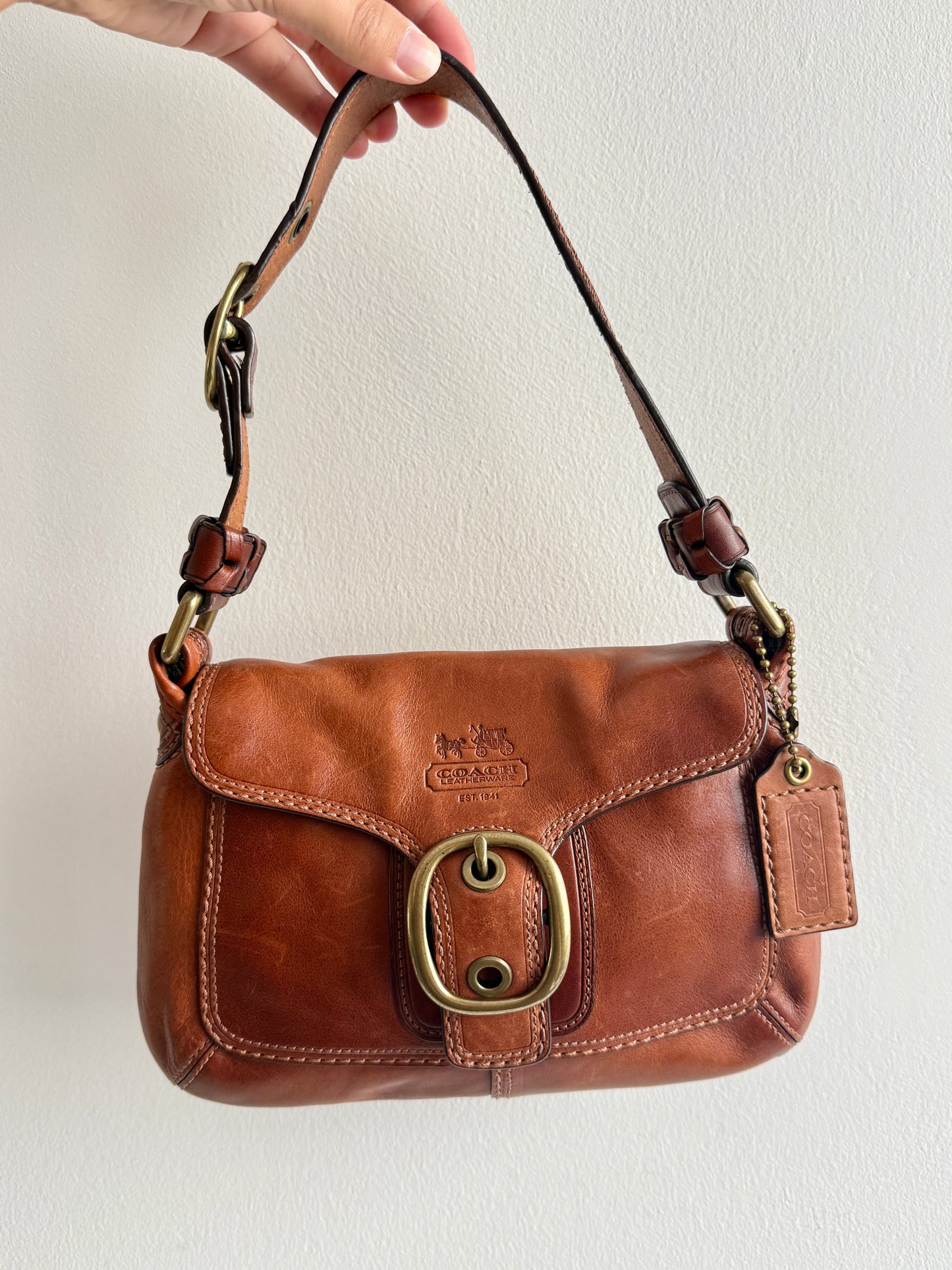 Super Rare Coach Bleecker Leather Shoulder Bag