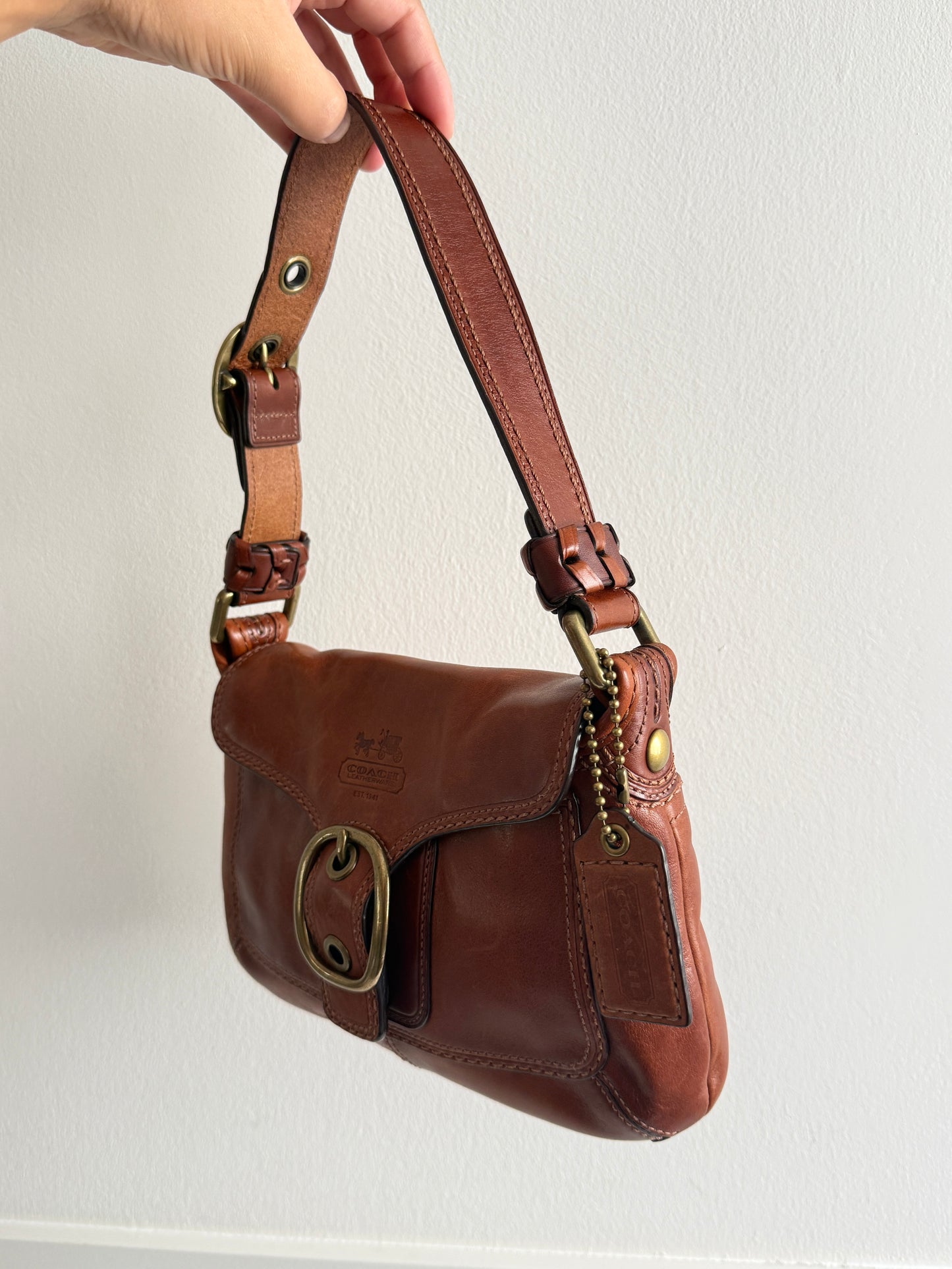 Super Rare Coach Bleecker Leather Shoulder Bag