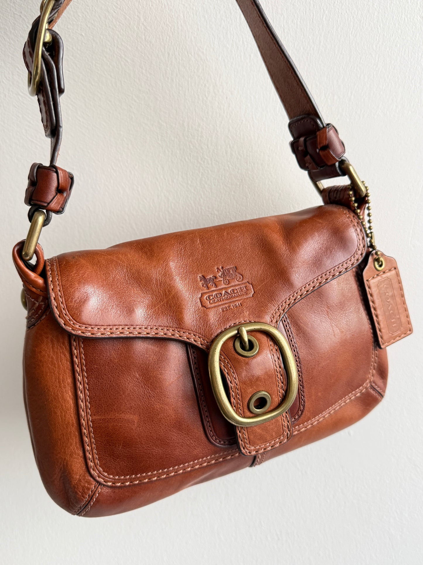 Super Rare Coach Bleecker Leather Shoulder Bag
